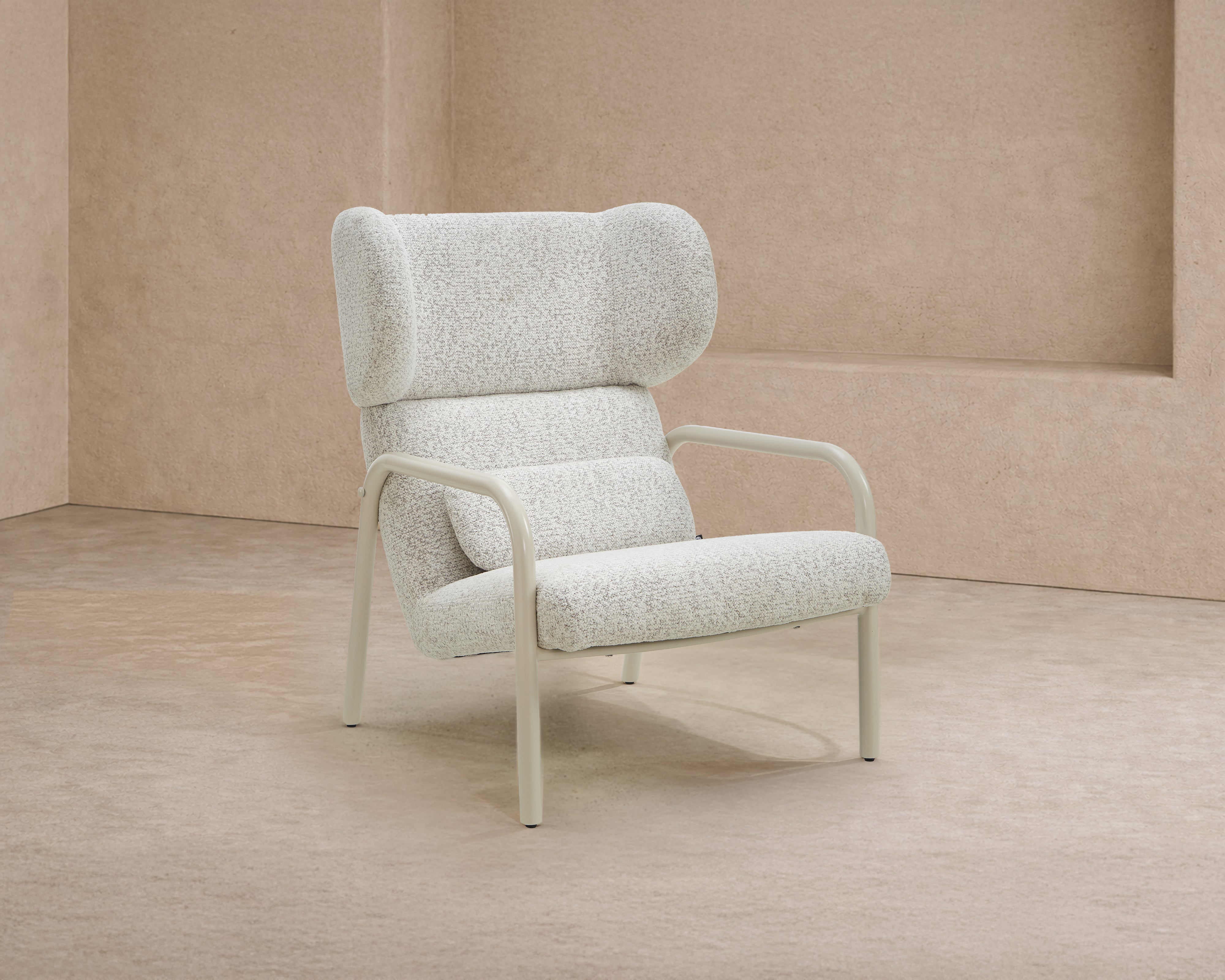 Vienne Armchair -  Ripley Grav & Gloss Ivory