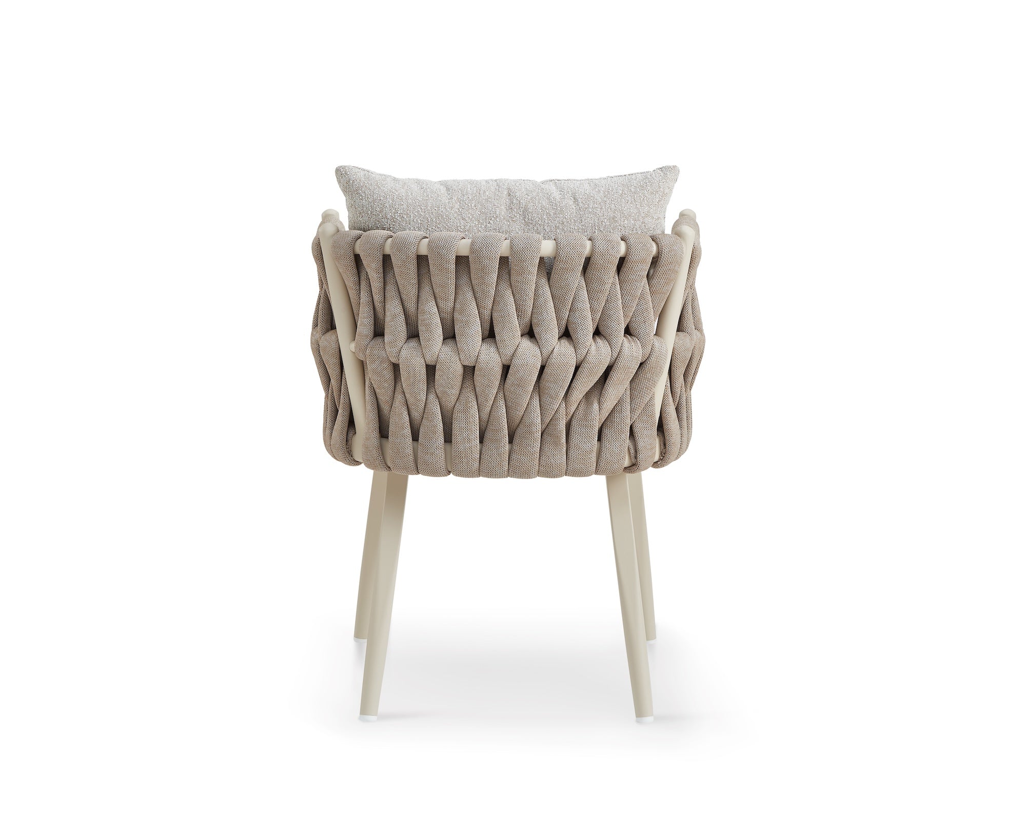 Charly Outdoor Dining Chair - Forest Beige & Warm Ivory