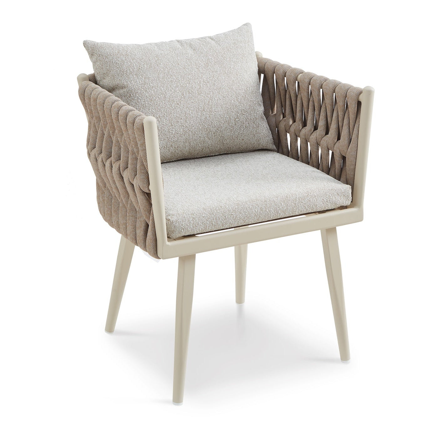 Charly Forest Beige & Warm Ivory Outdoor Dining Chair
