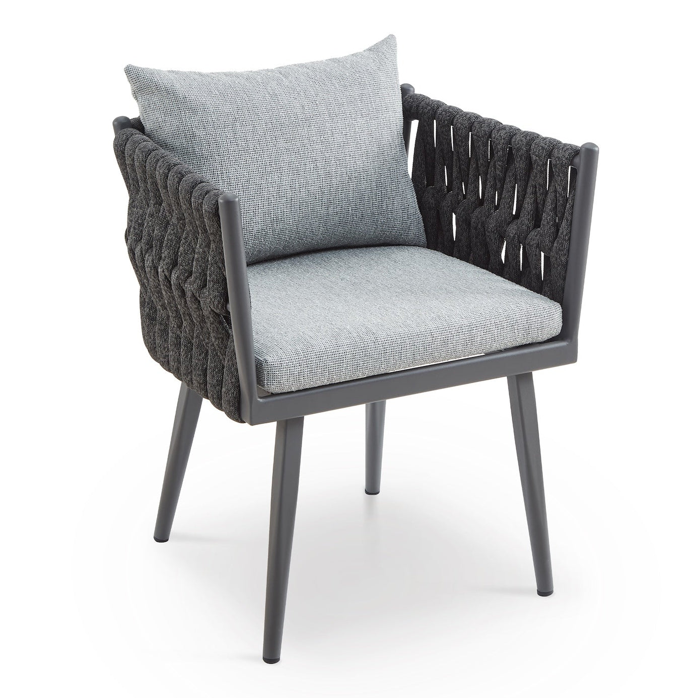 Charly Hunter Stone & Charcoal Grey Outdoor Dining Chair