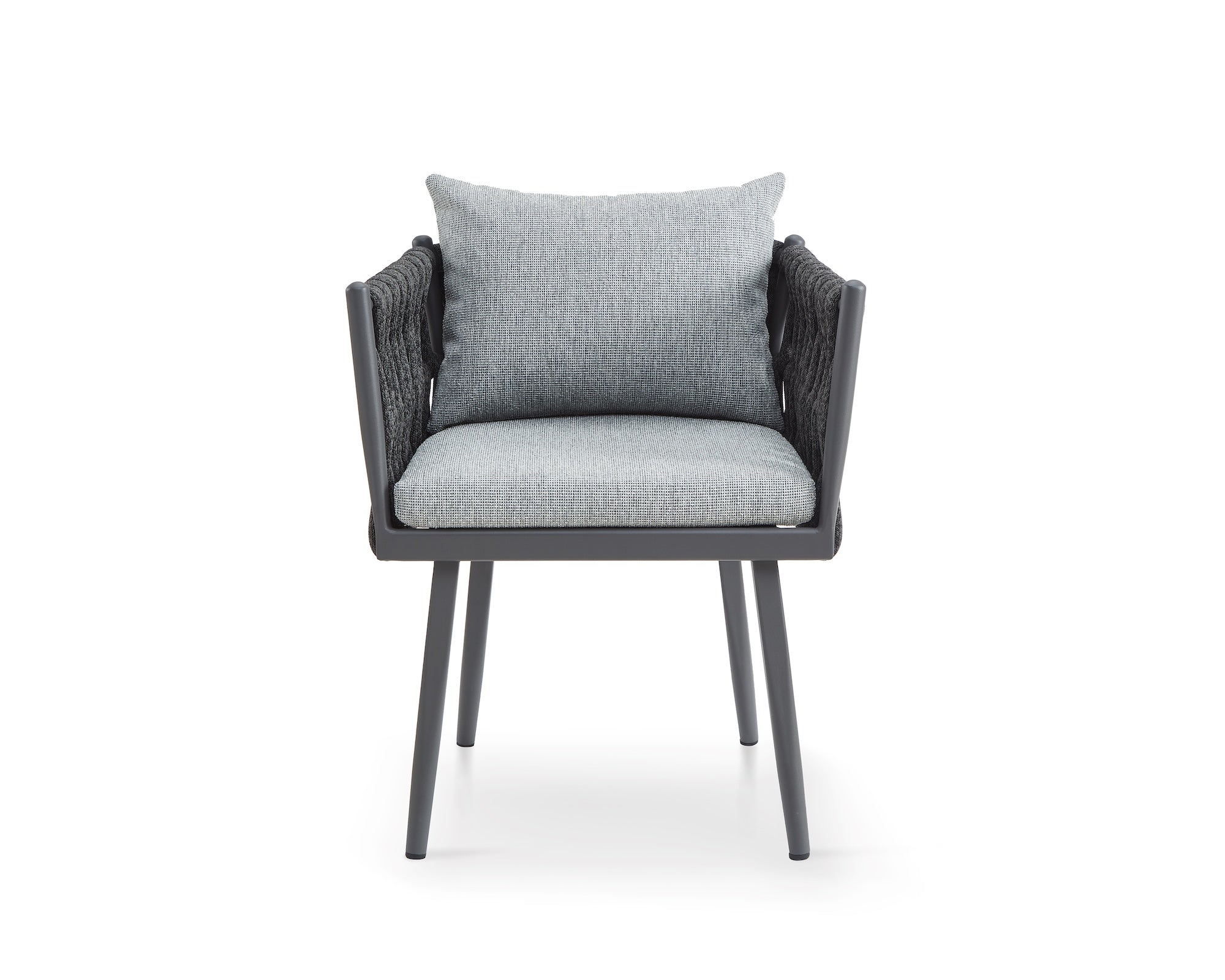 Charly Outdoor Dining Chair - Hunter Stone & Charcoal Grey