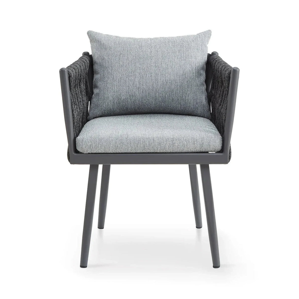 Charly Hunter Stone & Charcoal Grey Outdoor Dining Chair