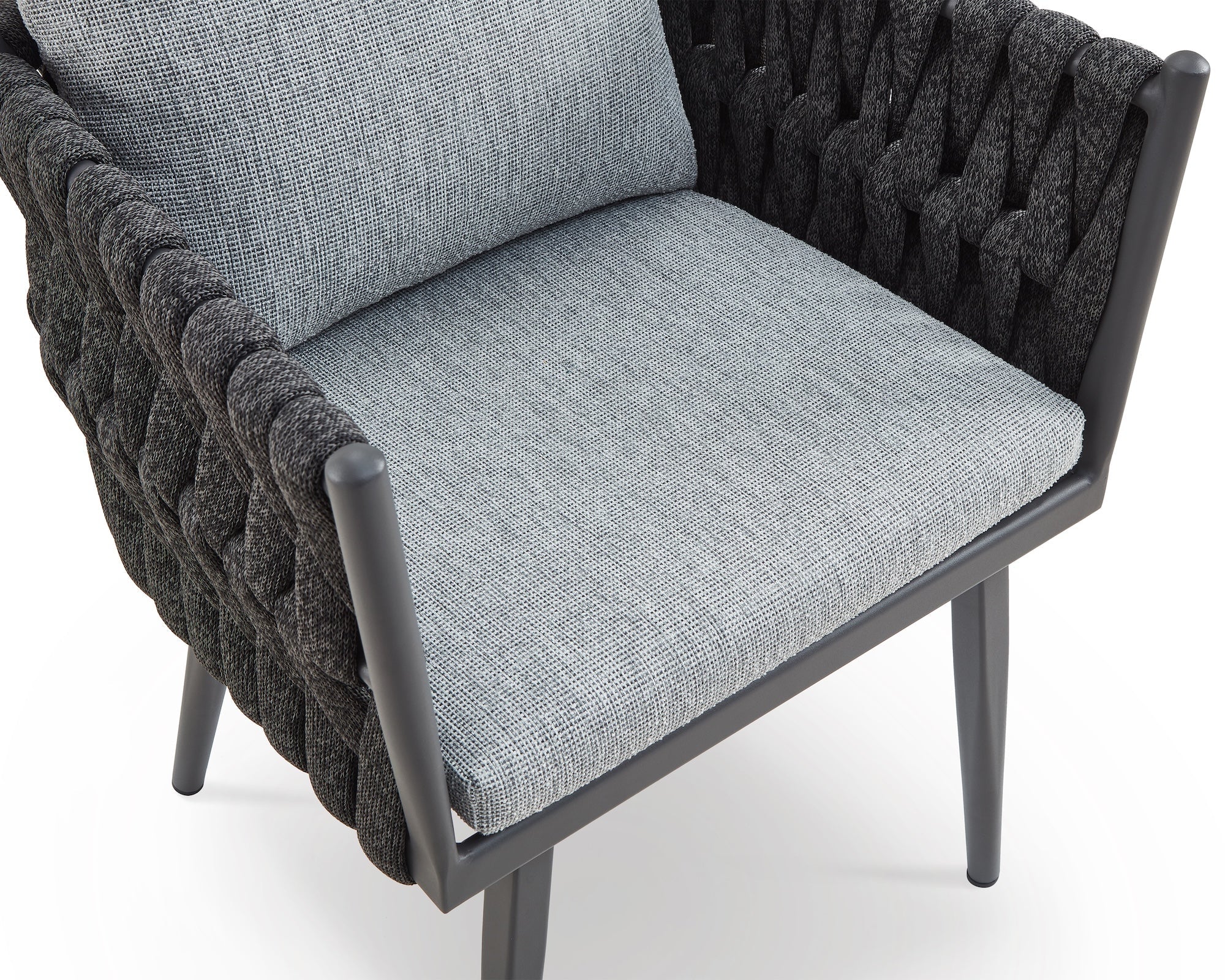 Charly Outdoor Dining Chair - Hunter Stone & Charcoal Grey