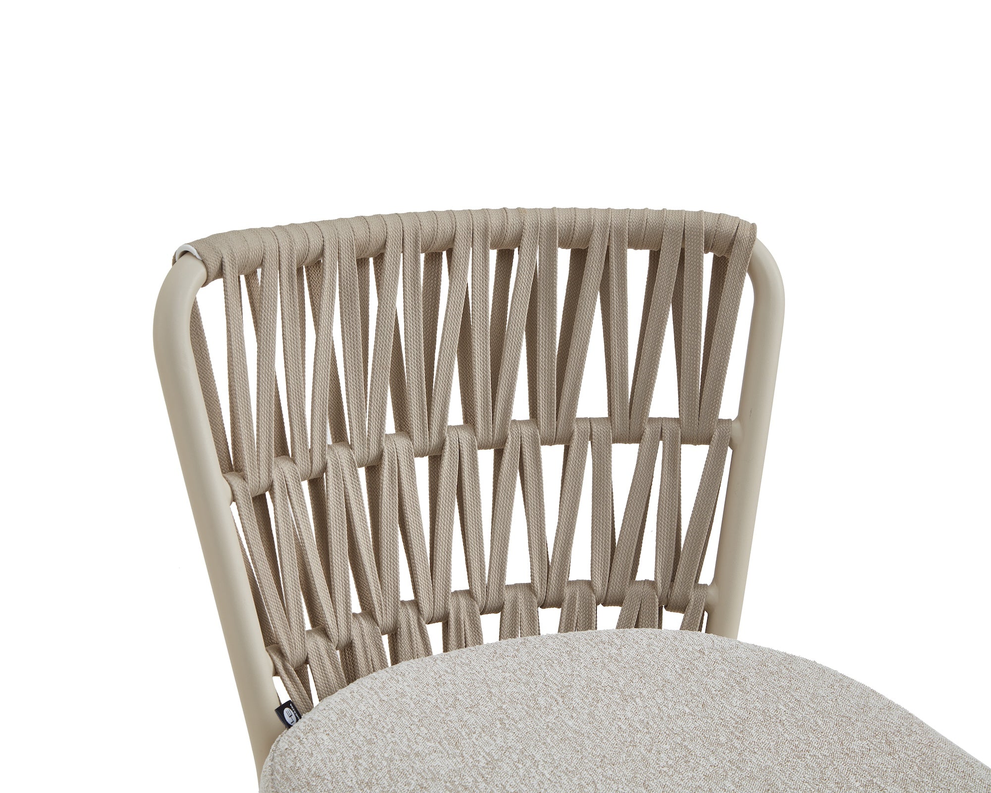 Set of 2 Ariana Outdoor Dining Chairs - Forest Beige & Warm Ivory