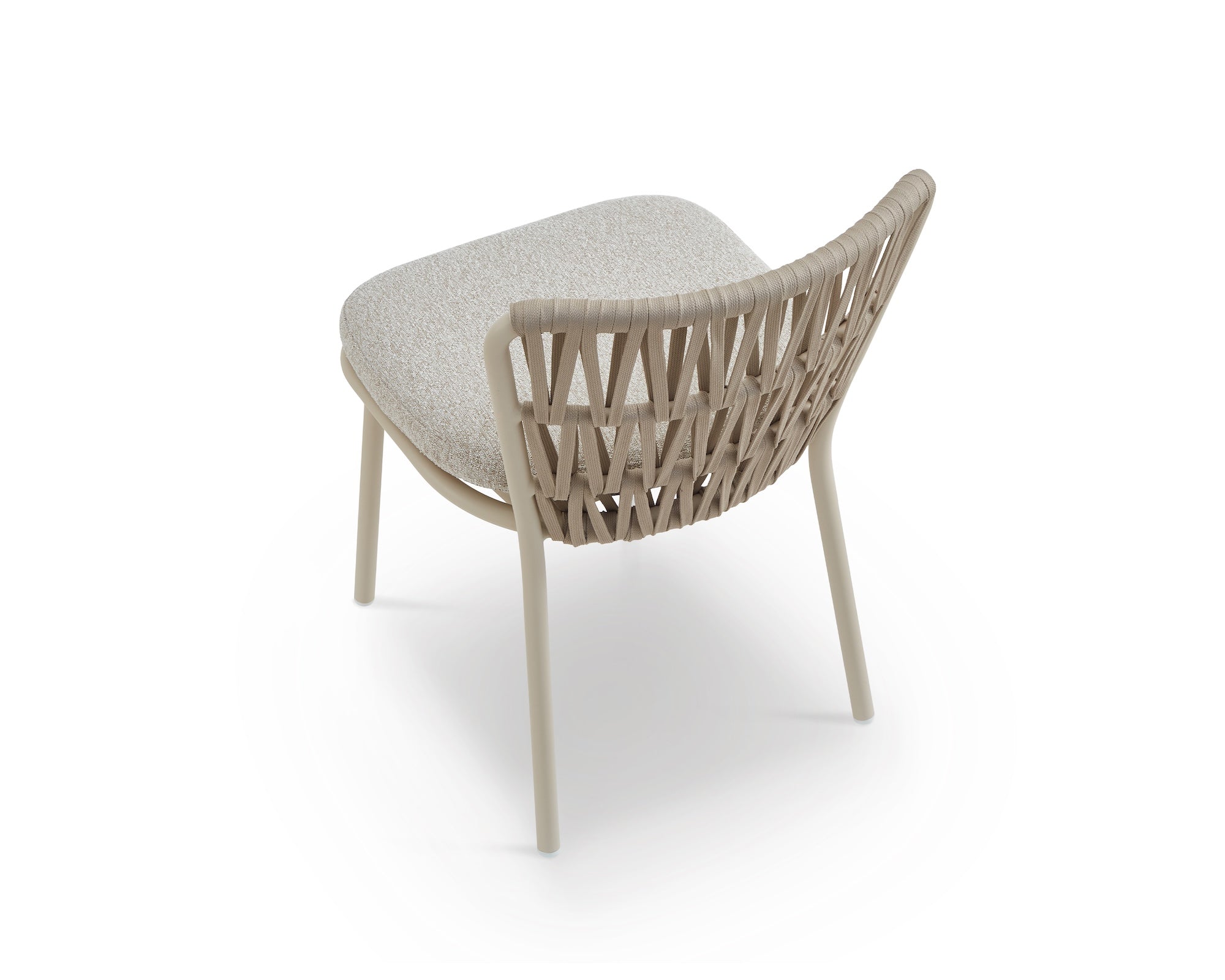 Set of 2 Ariana Outdoor Dining Chairs - Forest Beige & Warm Ivory