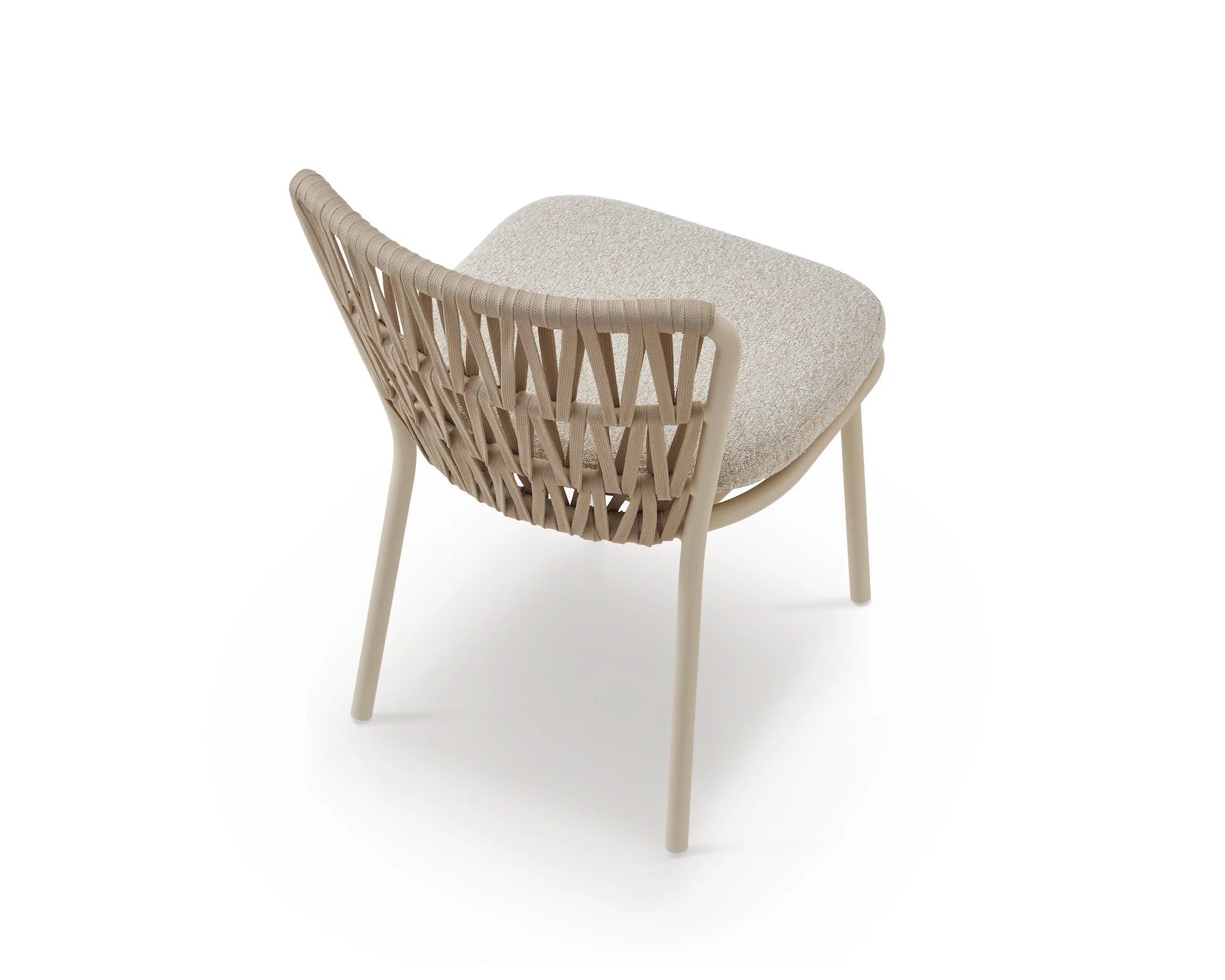 Set of 2 Ariana Forest Beige & Warm Ivory Outdoor Dining Chairs