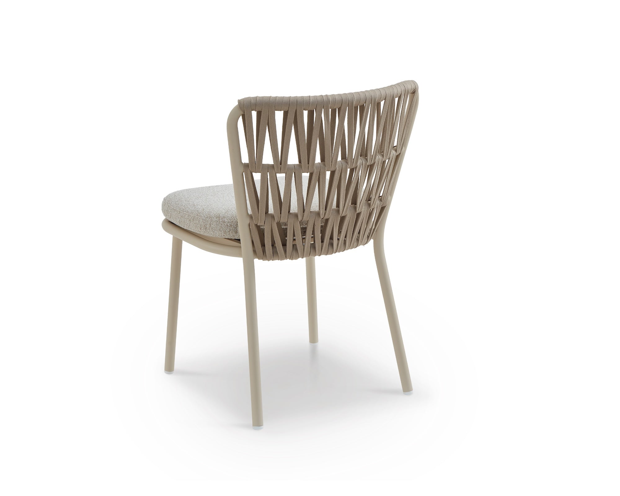 Set of 2 Ariana Outdoor Dining Chairs - Forest Beige & Warm Ivory