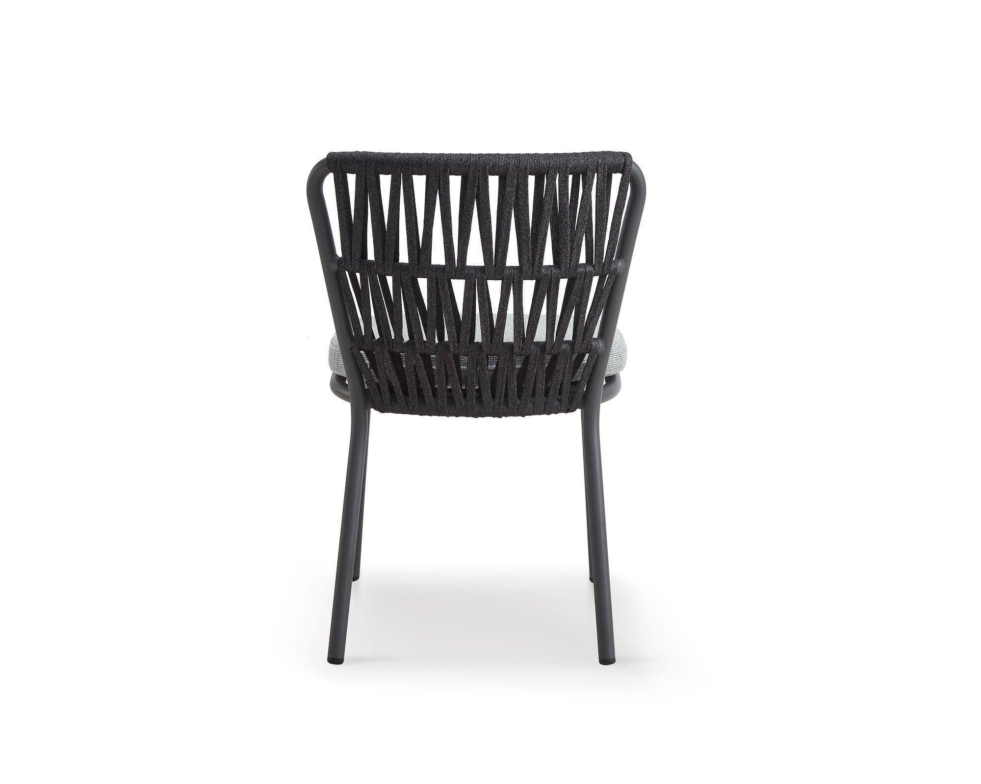 Set of 2 Ariana Outdoor Dining Chairs - Hunter Stone & Charcoal Grey