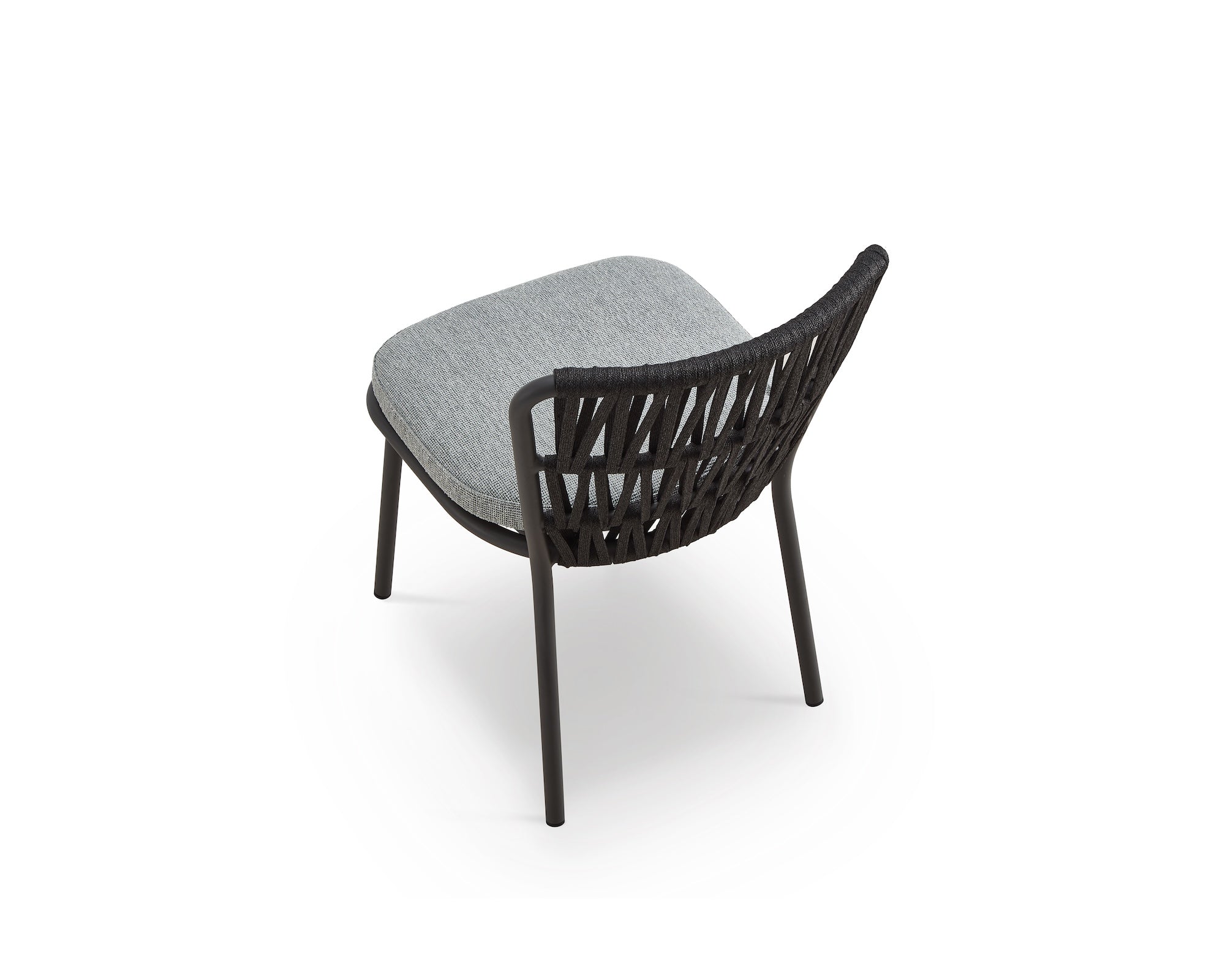 Set of 2 Ariana Outdoor Dining Chairs - Hunter Stone & Charcoal Grey