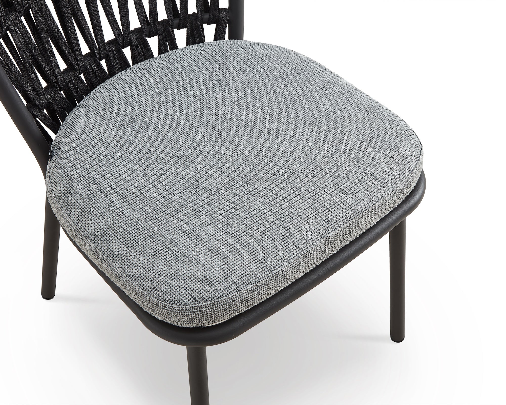 Set of 2 Ariana Outdoor Dining Chairs - Hunter Stone & Charcoal Grey