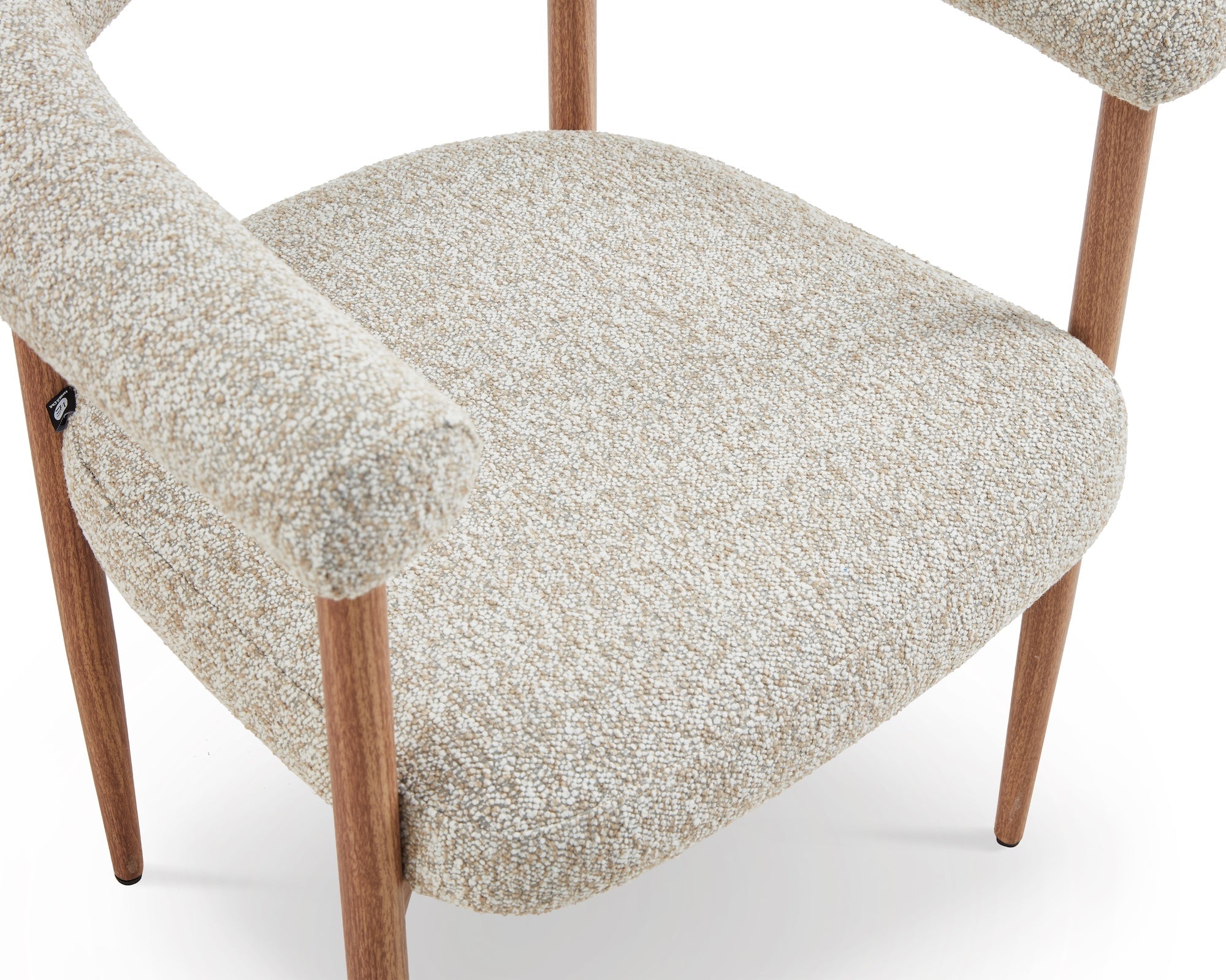 Nantes Outdoor Dining Chair -  Lima Beige & Walnut
