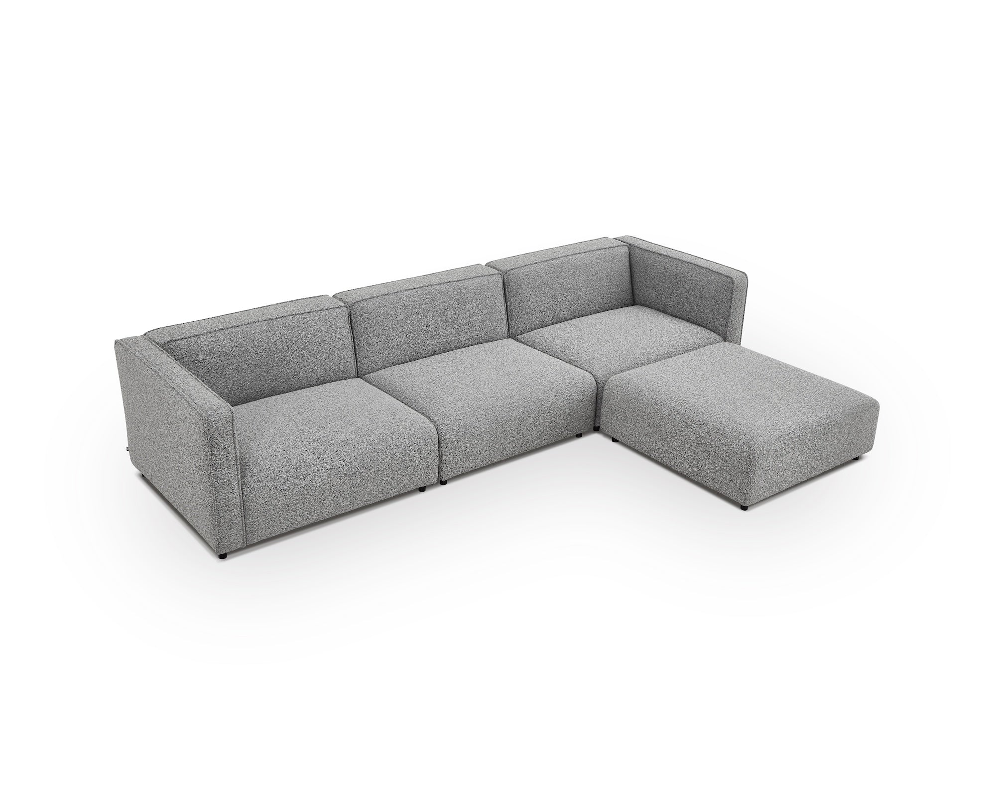 Riviera Outdoor Modular Sofa -  Lima Grey & Deep Charcoal