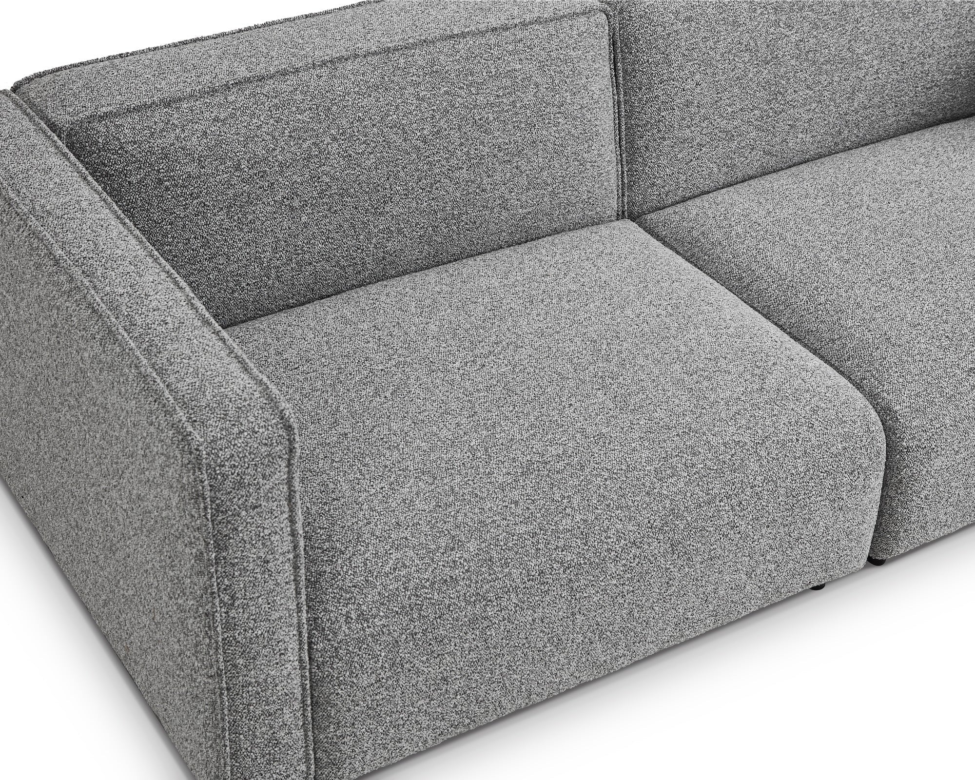 Riviera Outdoor Modular Sofa -  Lima Grey & Deep Charcoal
