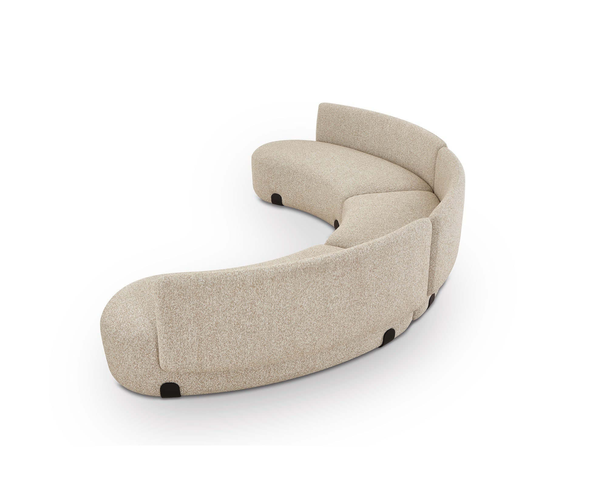 Capri Outdoor Modular Sofa - Lima Beige & Deep Charcoal