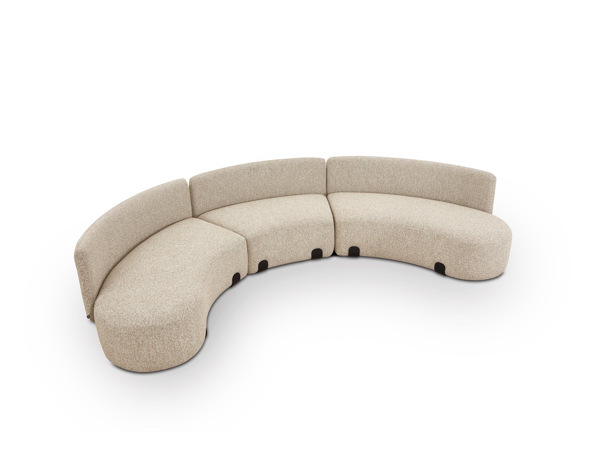 Capri Outdoor Modular Sofa - Lima Beige & Deep Charcoal