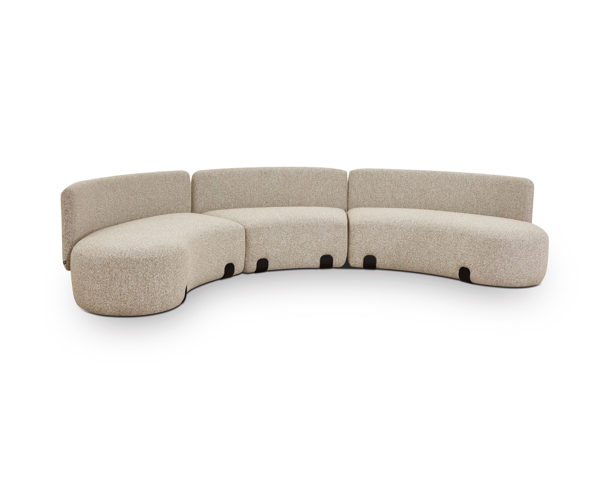 Capri Outdoor Modular Sofa - Lima Beige & Deep Charcoal