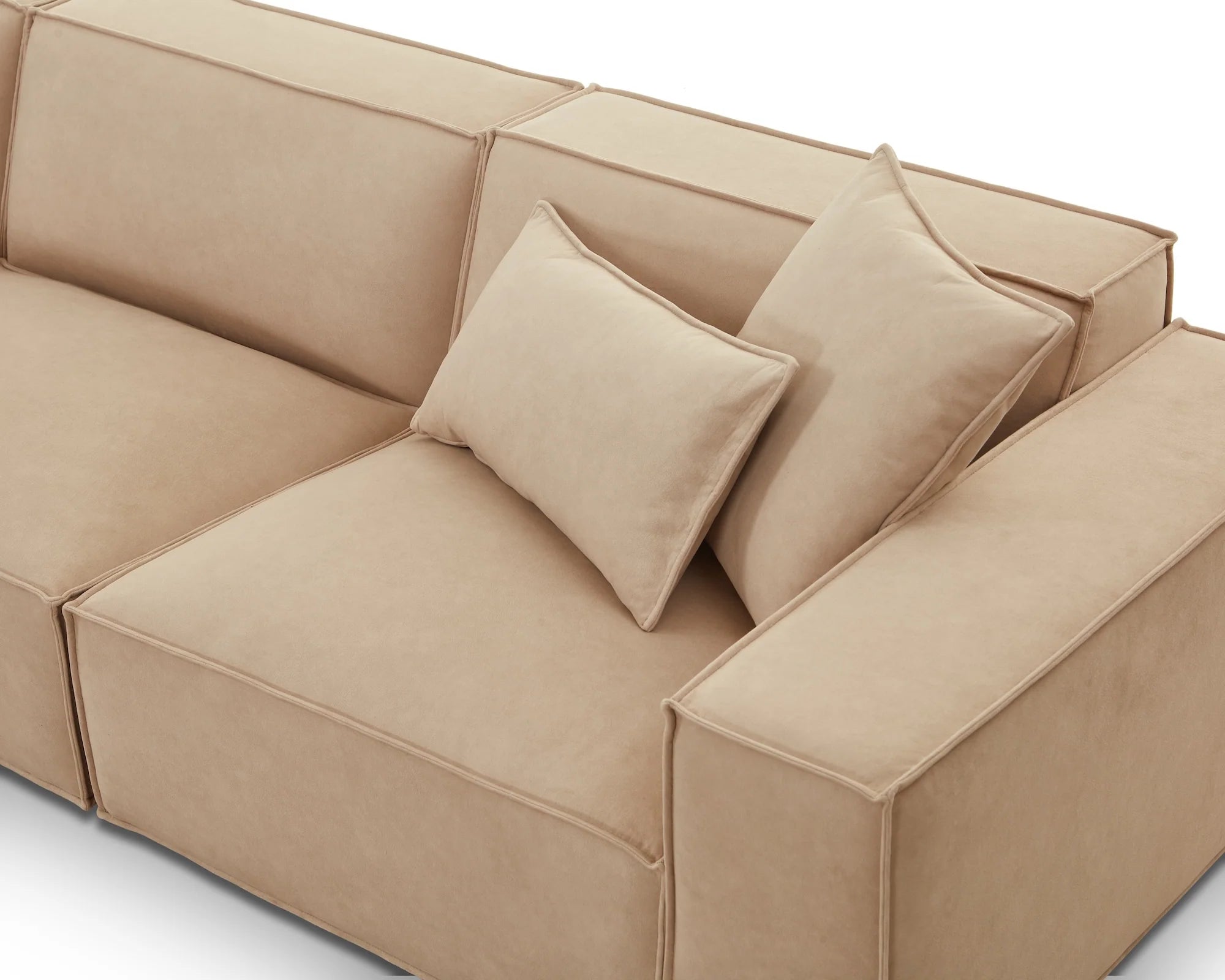 Efren Hopper Desert Chenille Modular Sofa Left