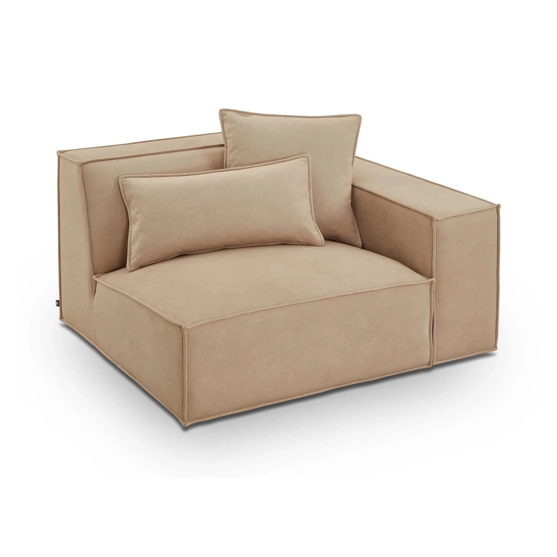 Efren Hopper Desert Chenille Modular Sofa Left