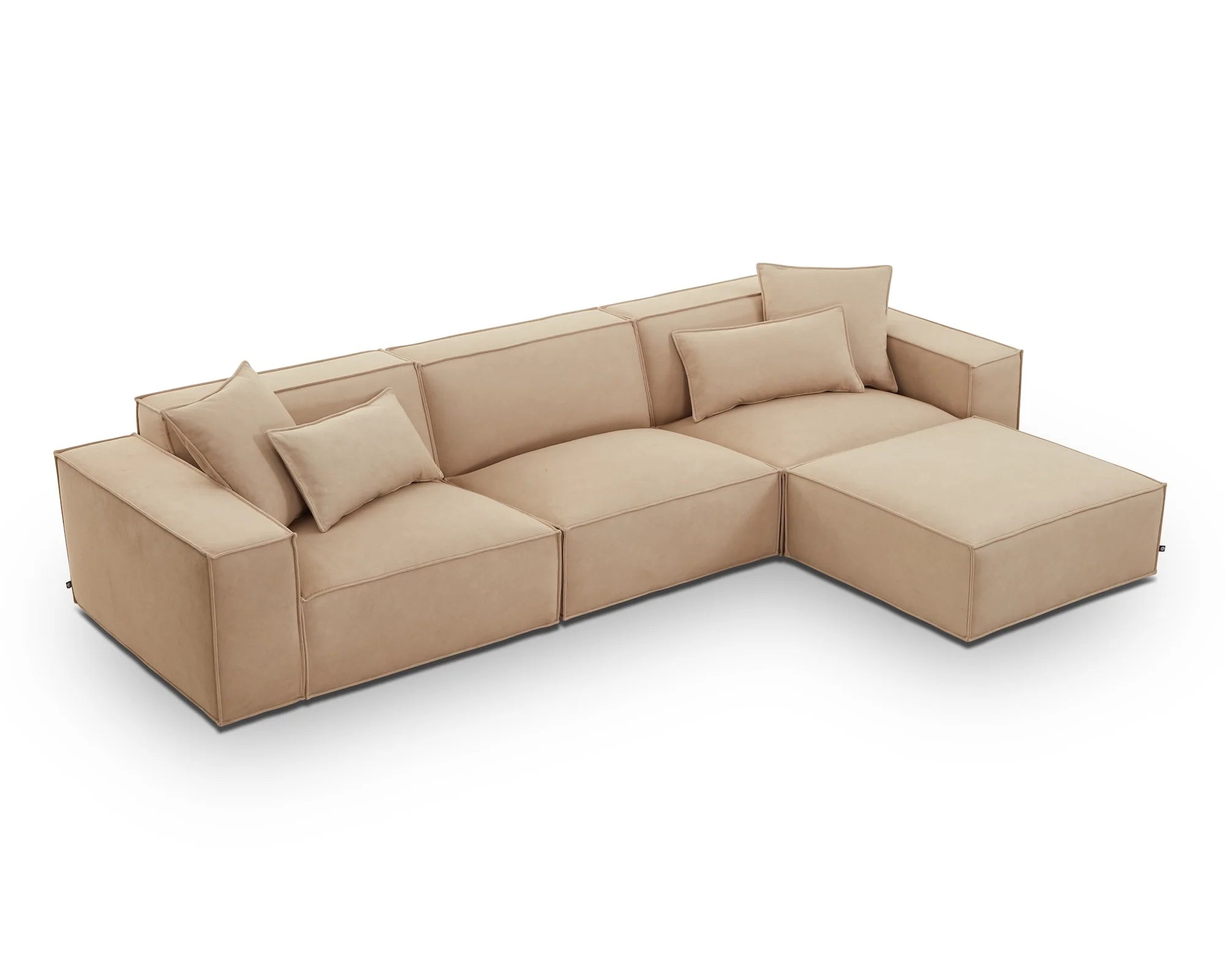 Efren Hopper Desert Chenille Modular Sofa Left