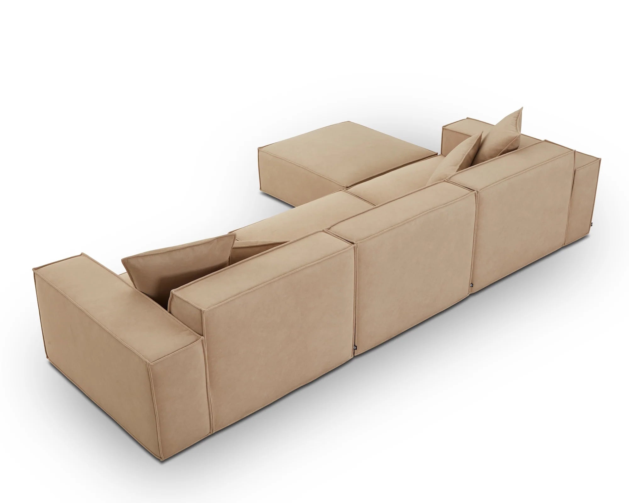 Efren Hopper Desert Chenille Modular Sofa Middle