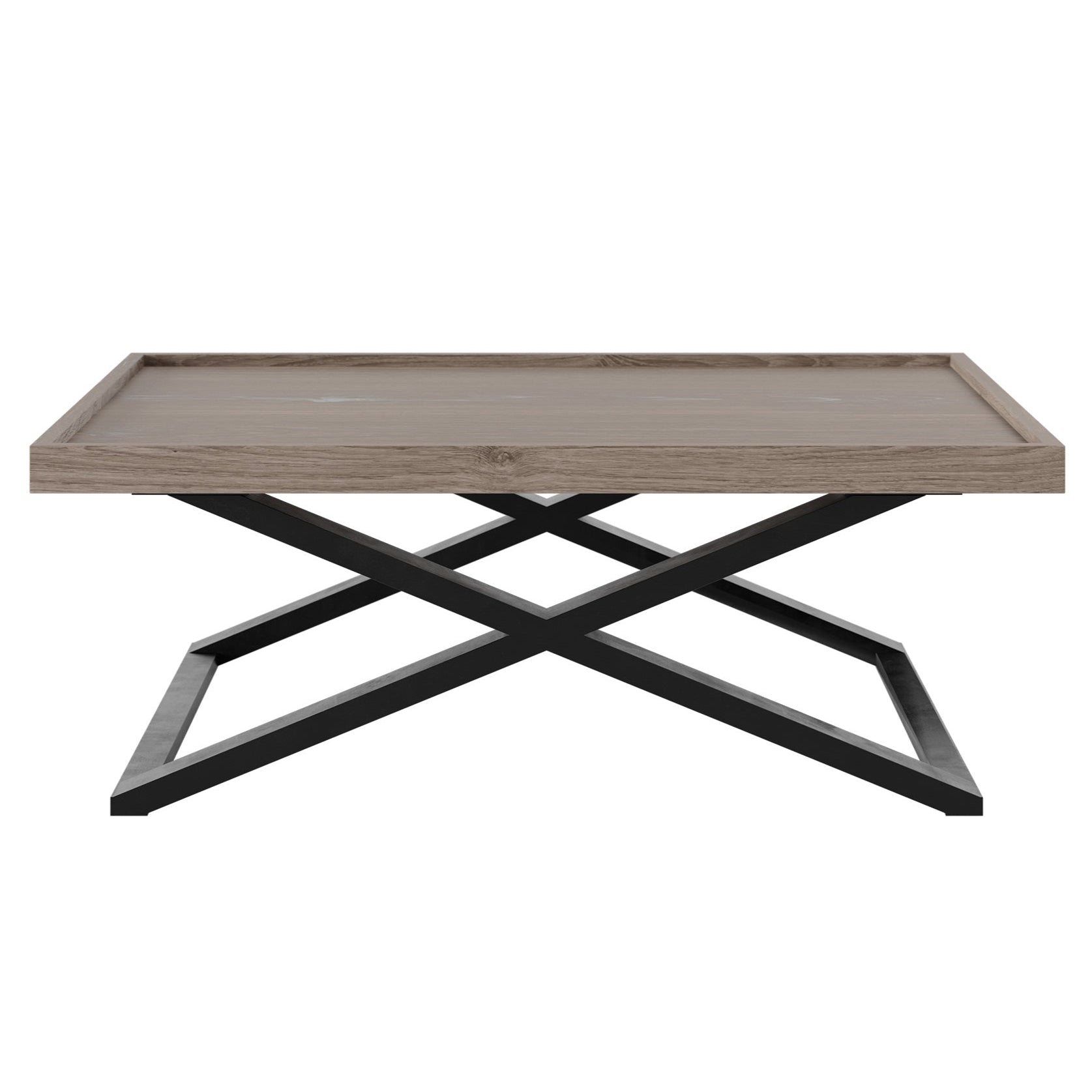 DI Designs Pershore Aged Oak Wood Crossed Leg Coffee Table