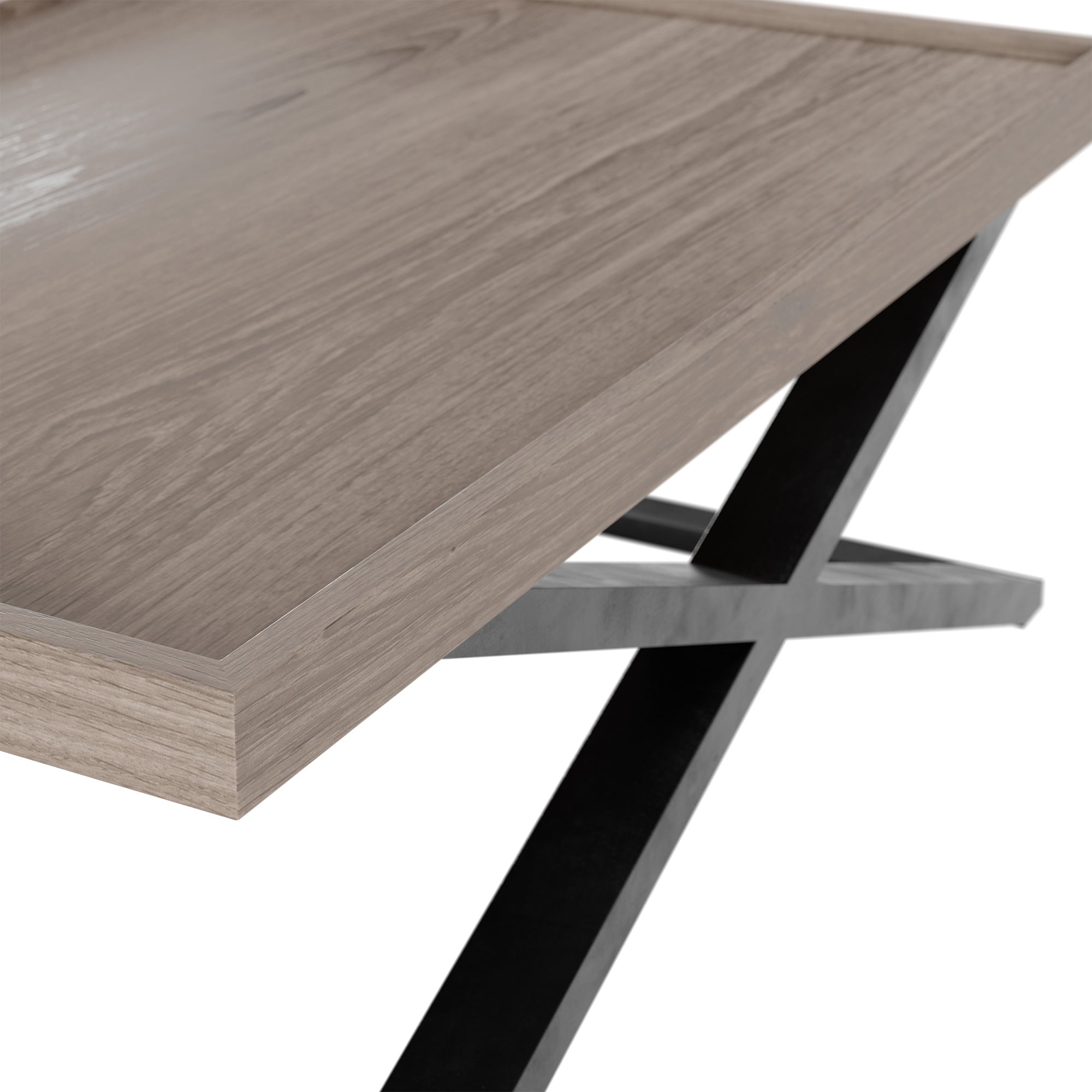 DI Designs Pershore Aged Oak Wood Crossed Leg Coffee Table
