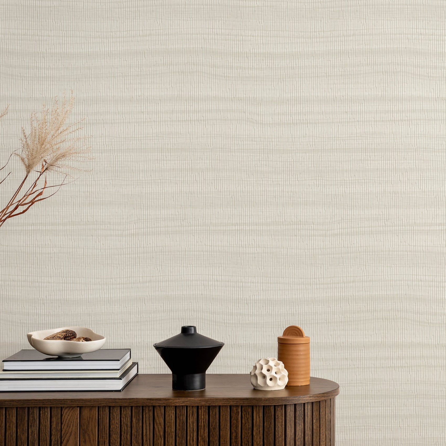 Grandeco Cumaru Zebrano Whites Wallpaper Roll 10m x 53cm