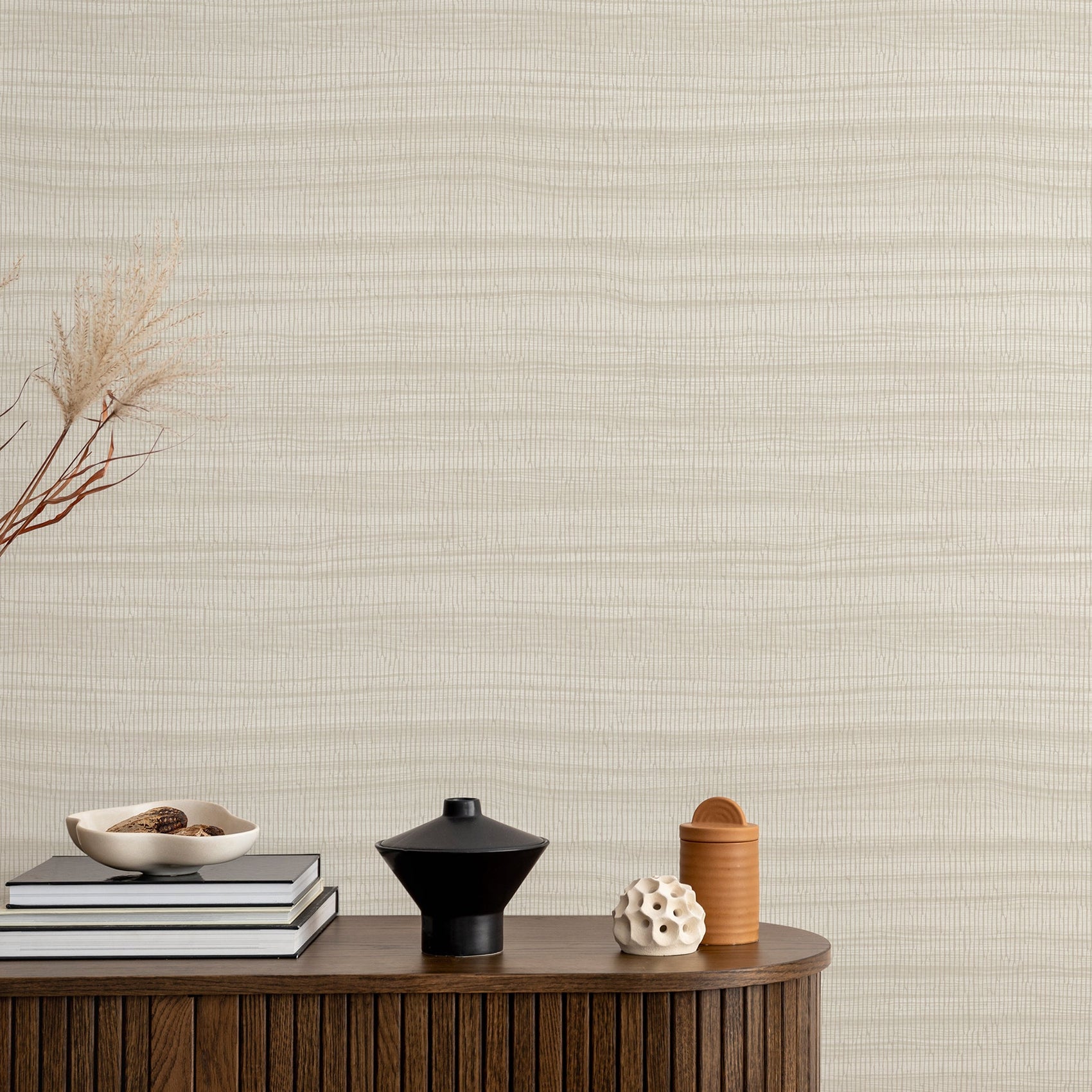 Grandeco Cumaru Zebrano Coloured Whites Wallpaper Roll 10m x 53cm