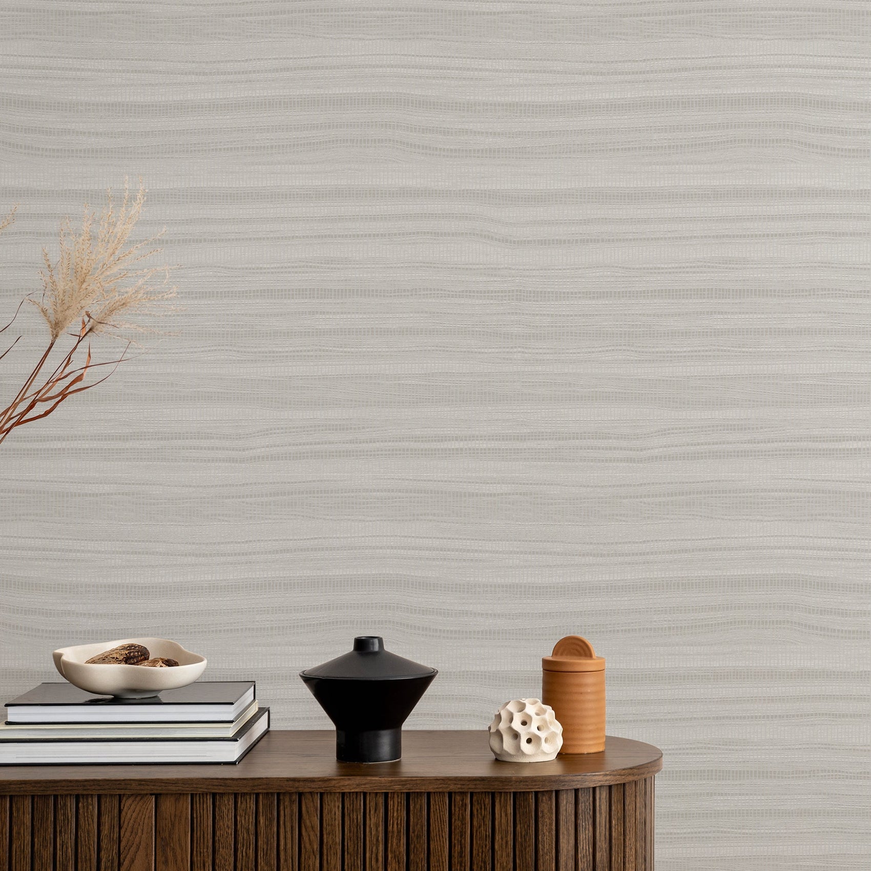 Grandeco Cumaru Zebrano Grey Wallpaper Roll 10m x 53cm