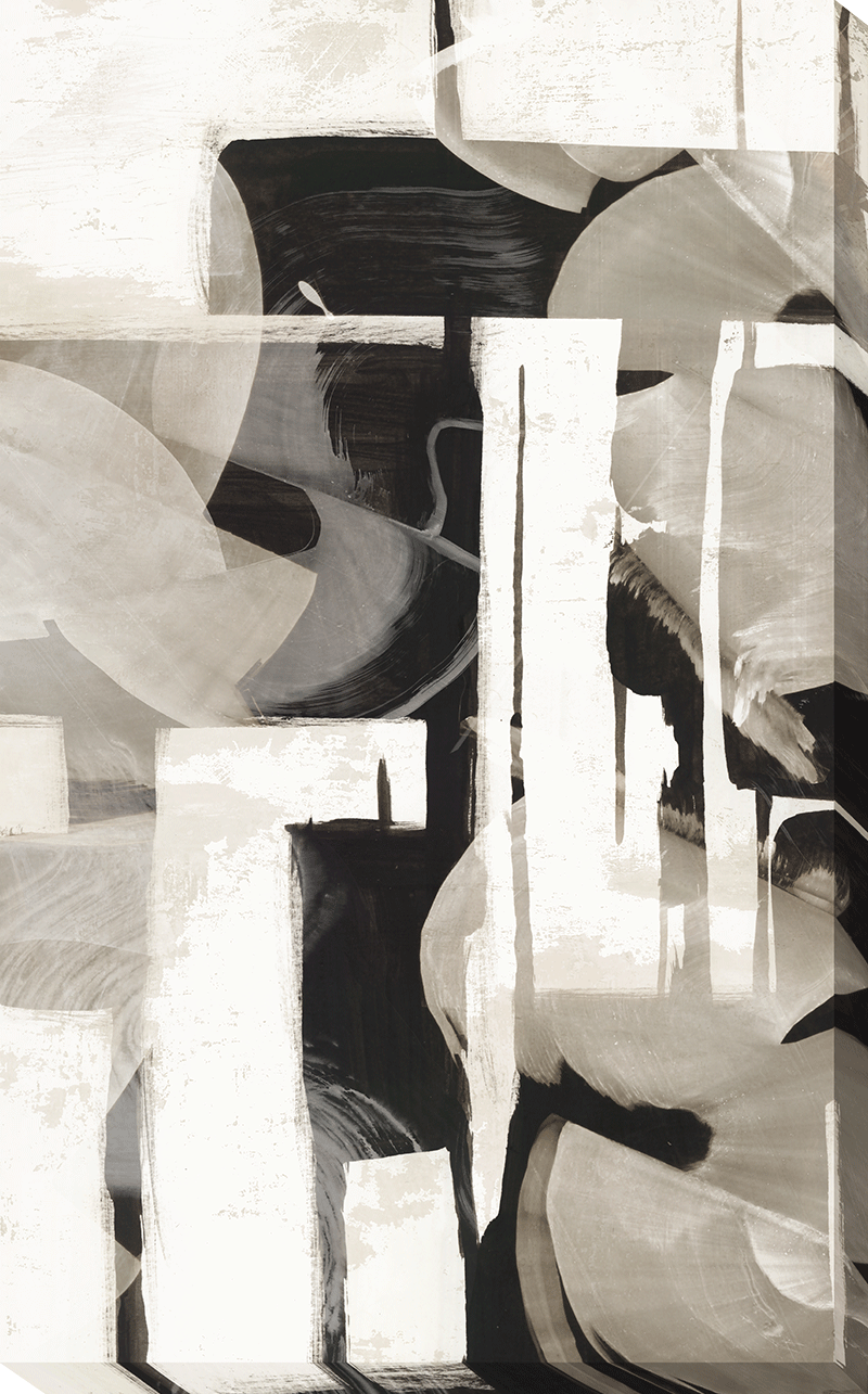 Puzzle Pieces I - Wrapped Canvas Wall Art - 93x60cm
