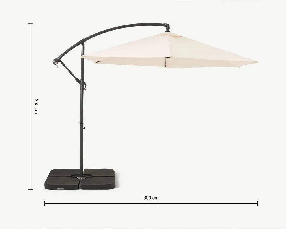 Standard 53 Ivory Cantilever Parasol
