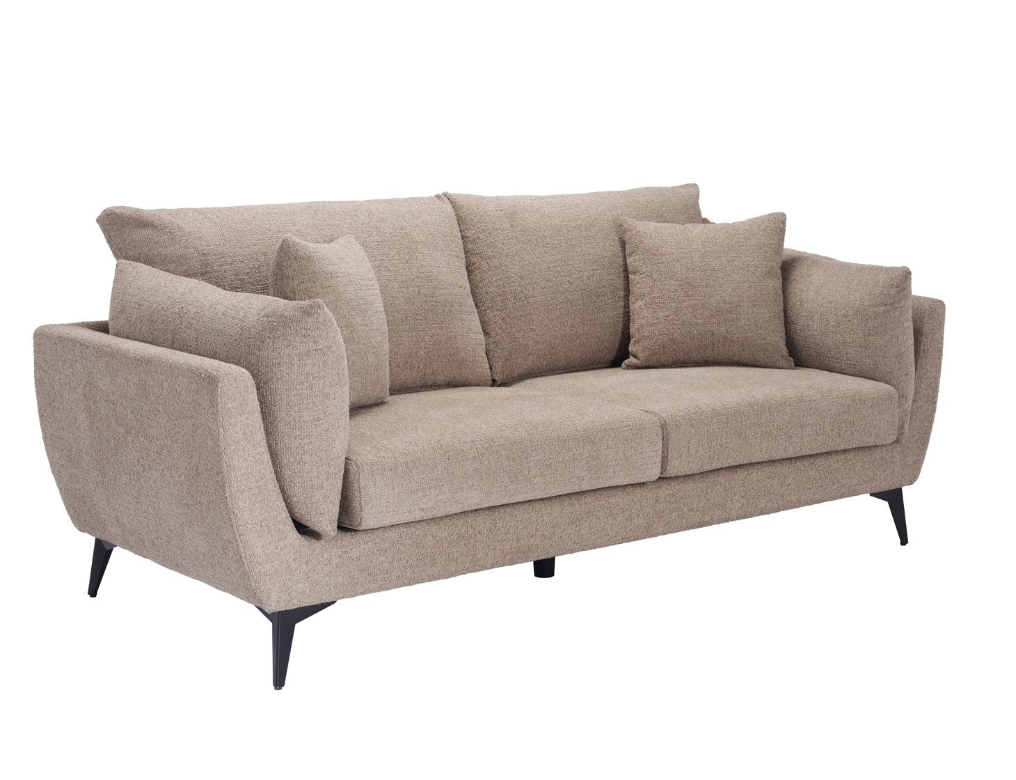 Carter Taupe 3 Seater Sofa