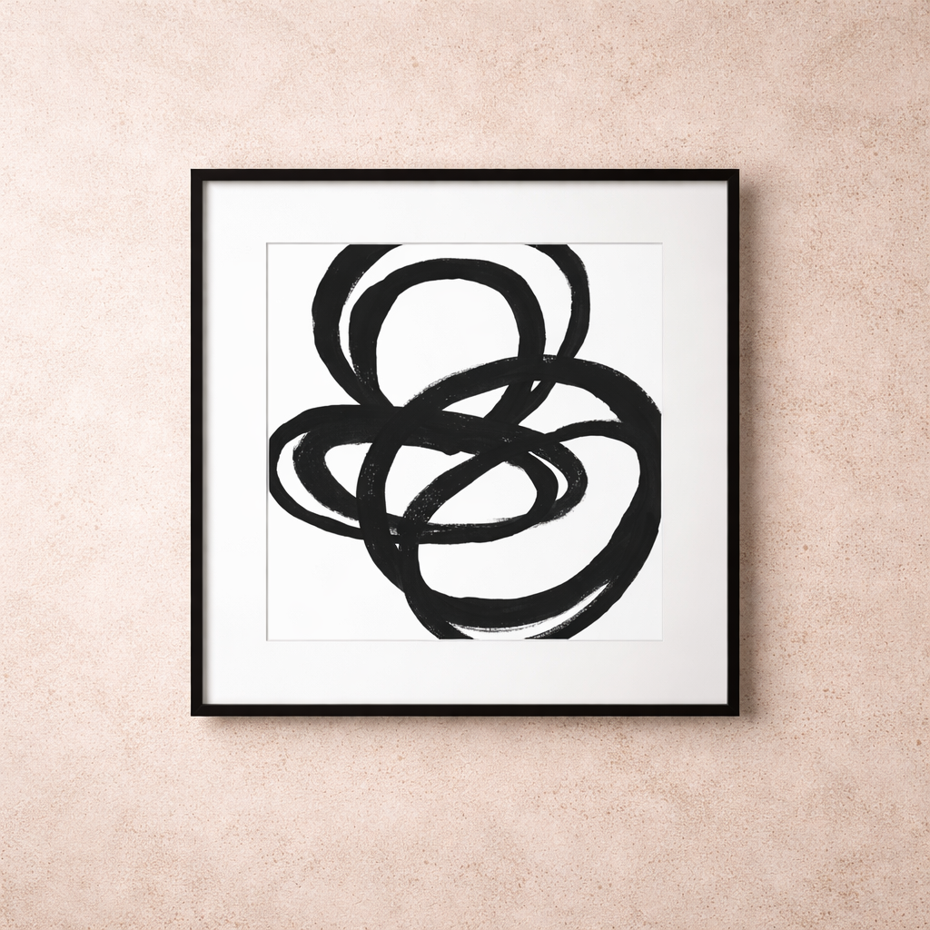 Coils II Print - Black & White