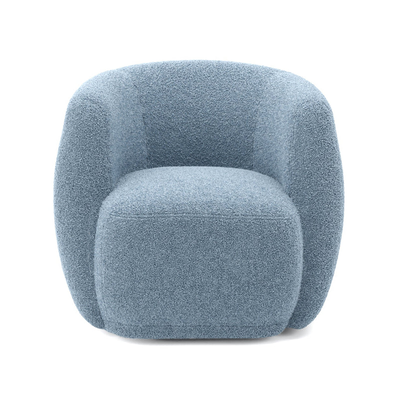Clay Bluebell Sherpa Boucle Chair