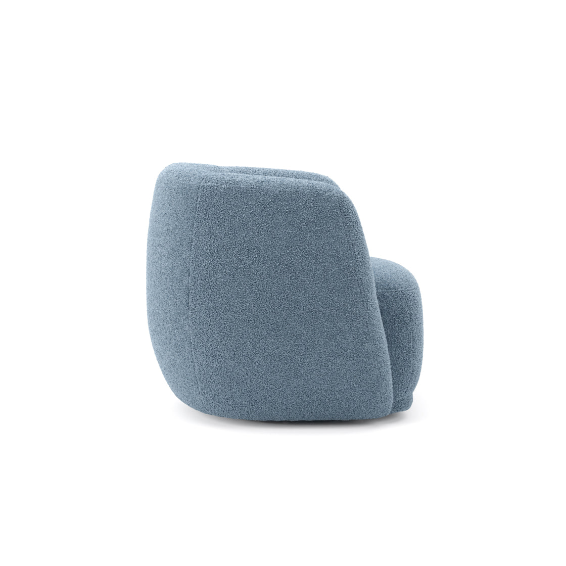 Clay Bluebell Sherpa Boucle Chair