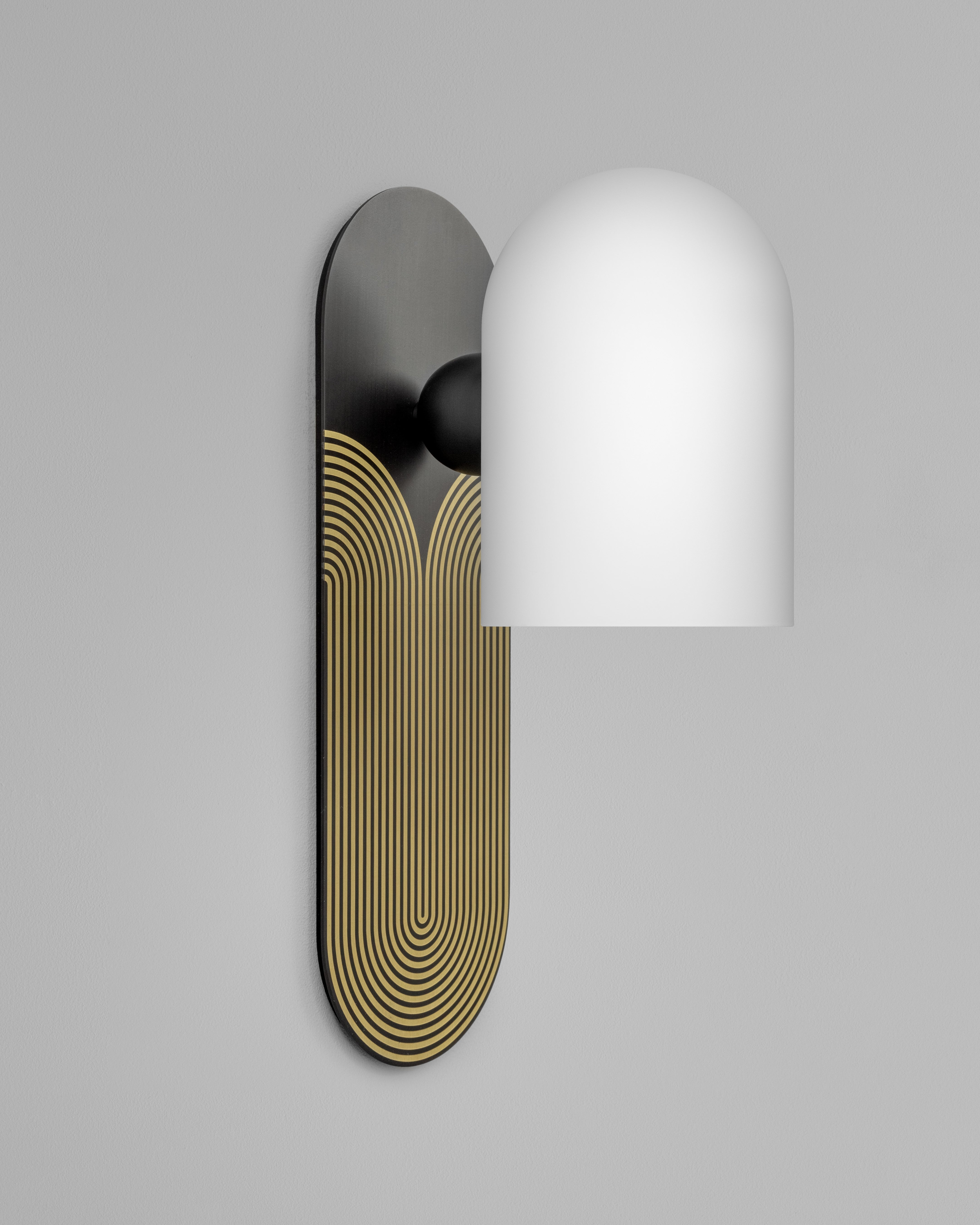 Schwung Odyssey Kyoto Gold & Black Wall Light