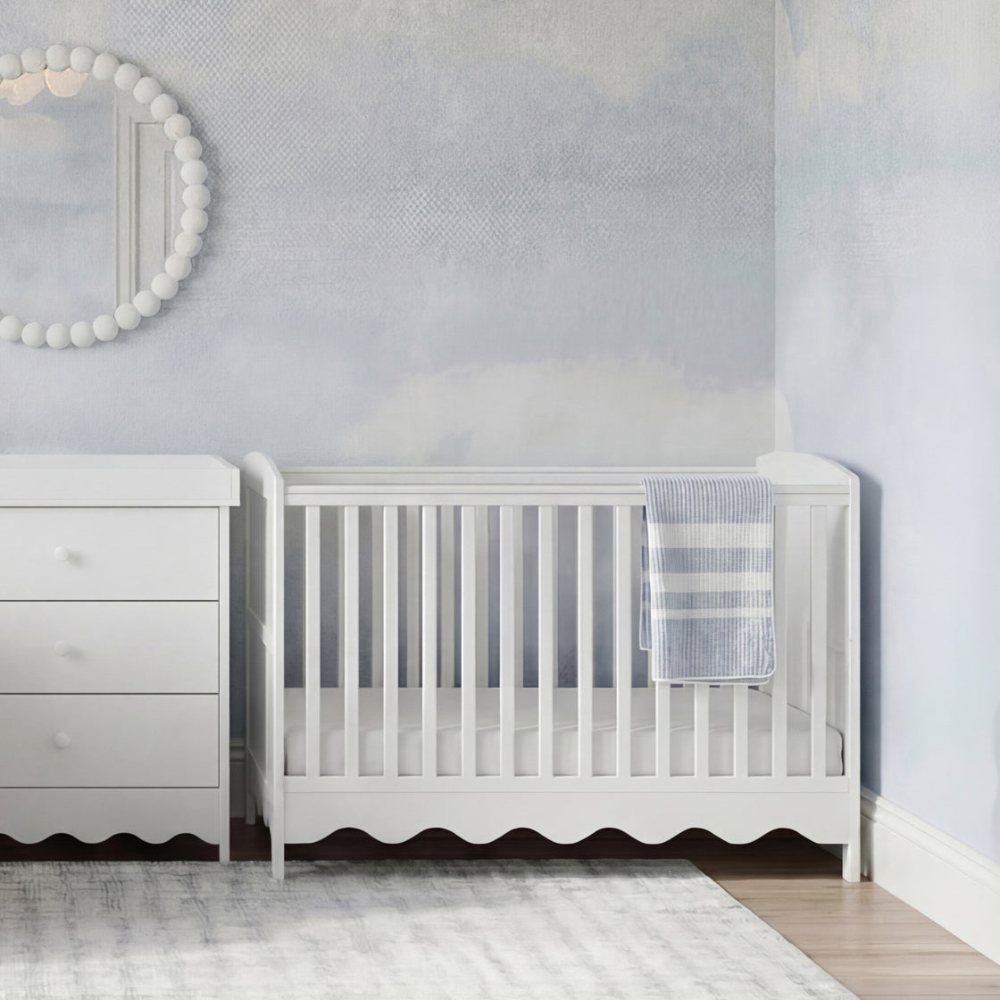 Dancer Cot Bed White lifestyle