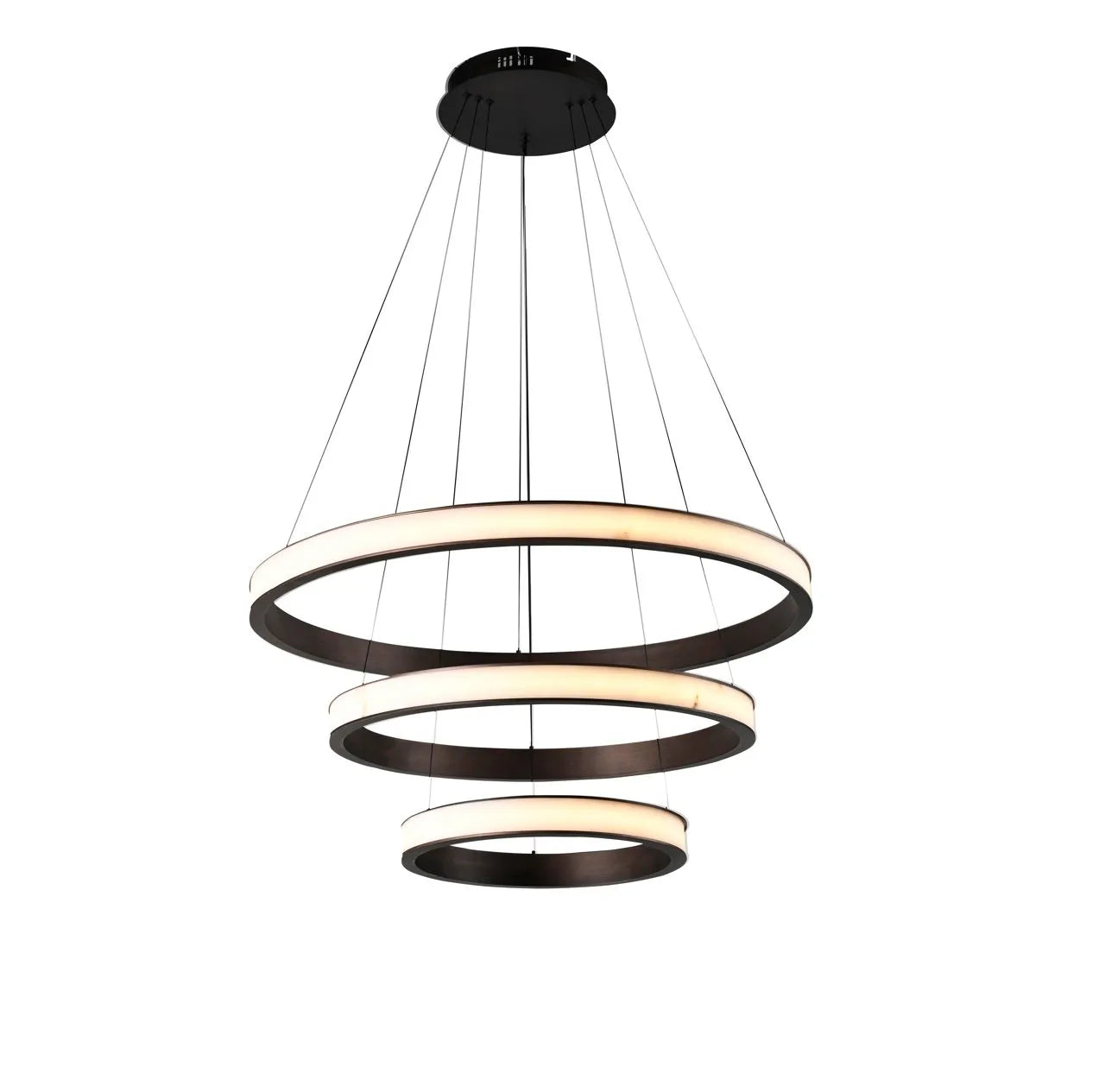 Richmond Interiors Aurevia Antique Brass Halo Chandelier