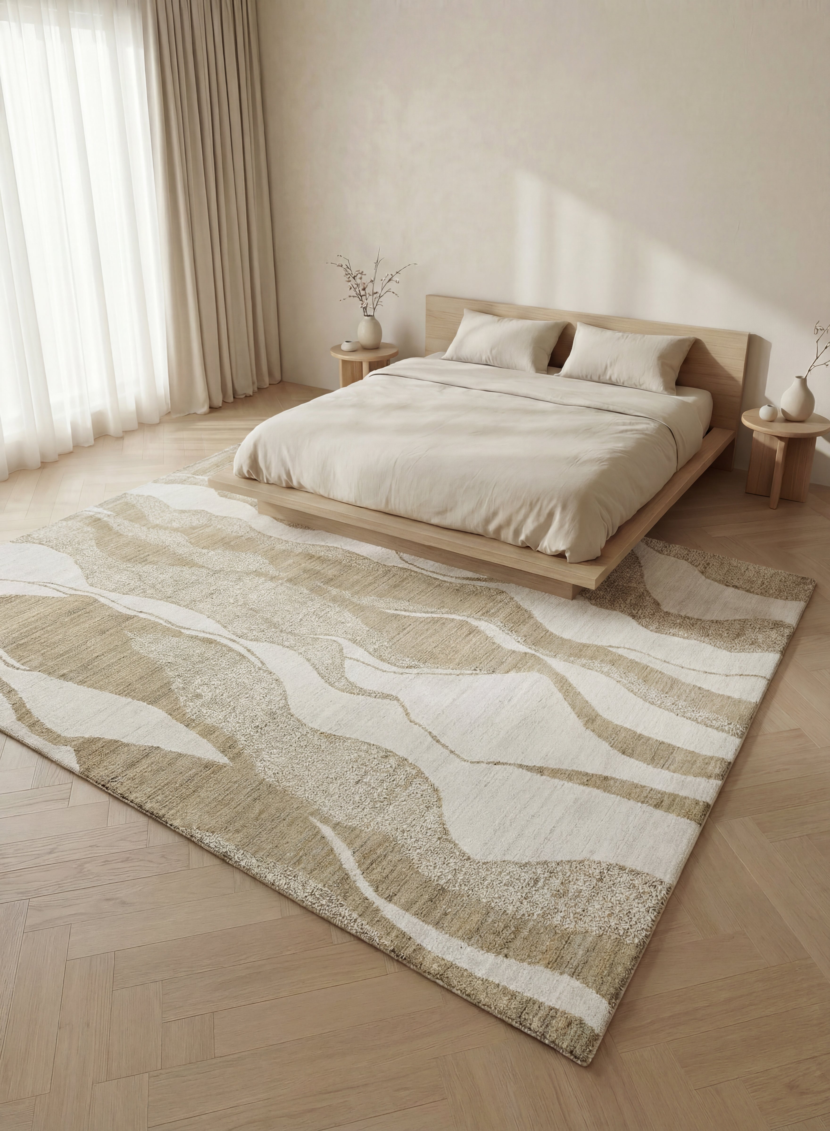 Concept Looms Dune DU147 Ivory Mink Rug
