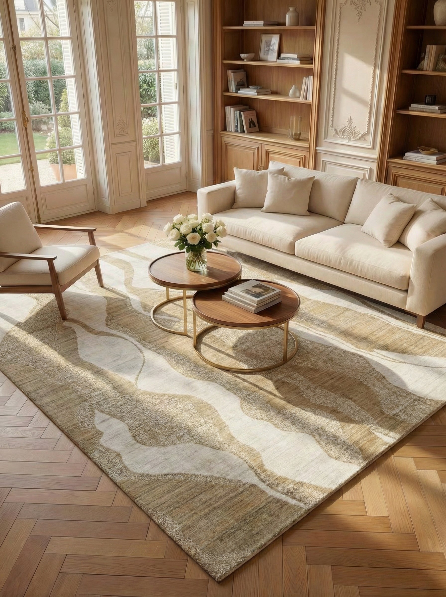 Concept Looms Dune DU147 Ivory Mink Rug