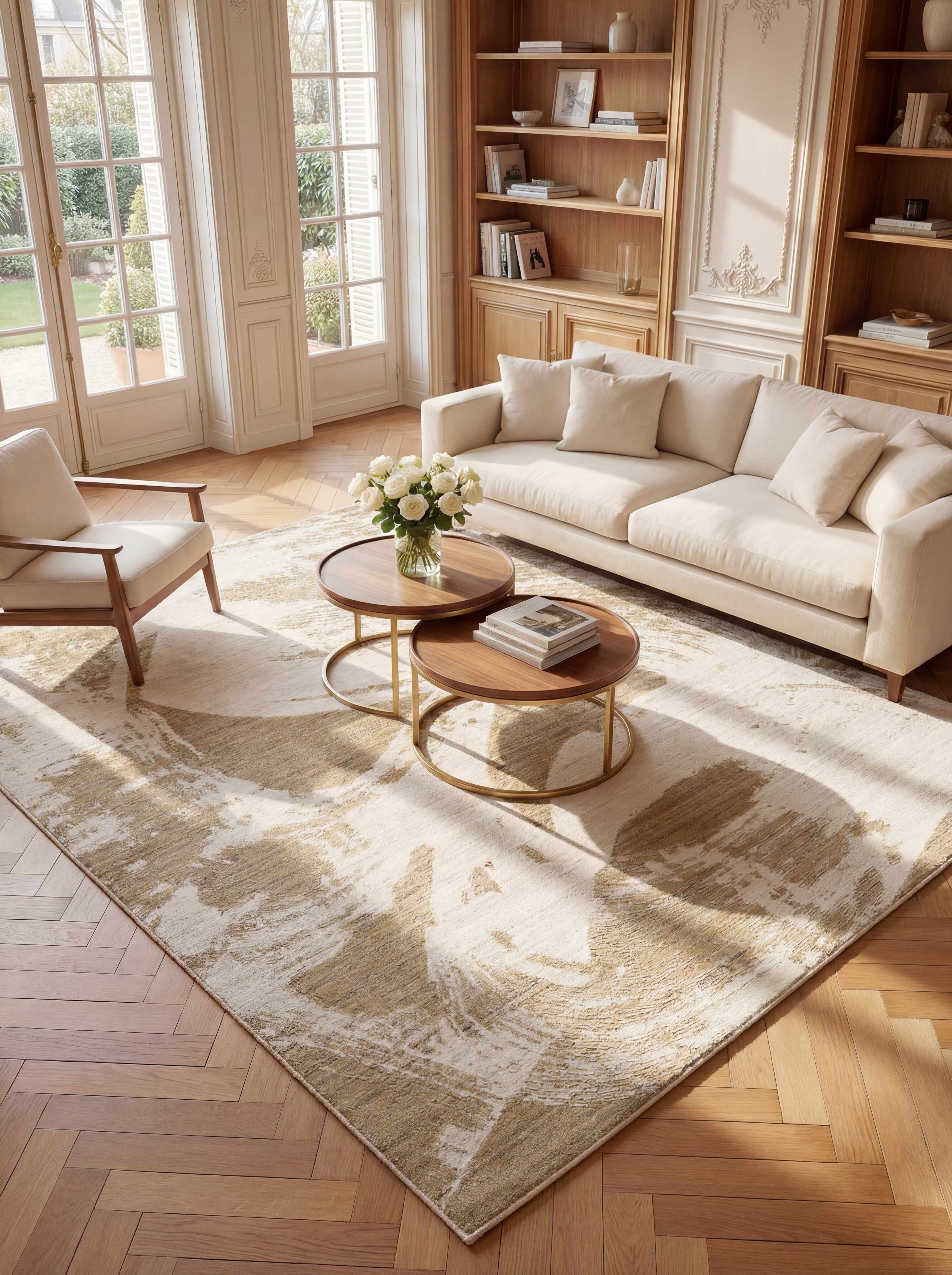 Concept Looms Dune DU155 Ivory Mink Rug