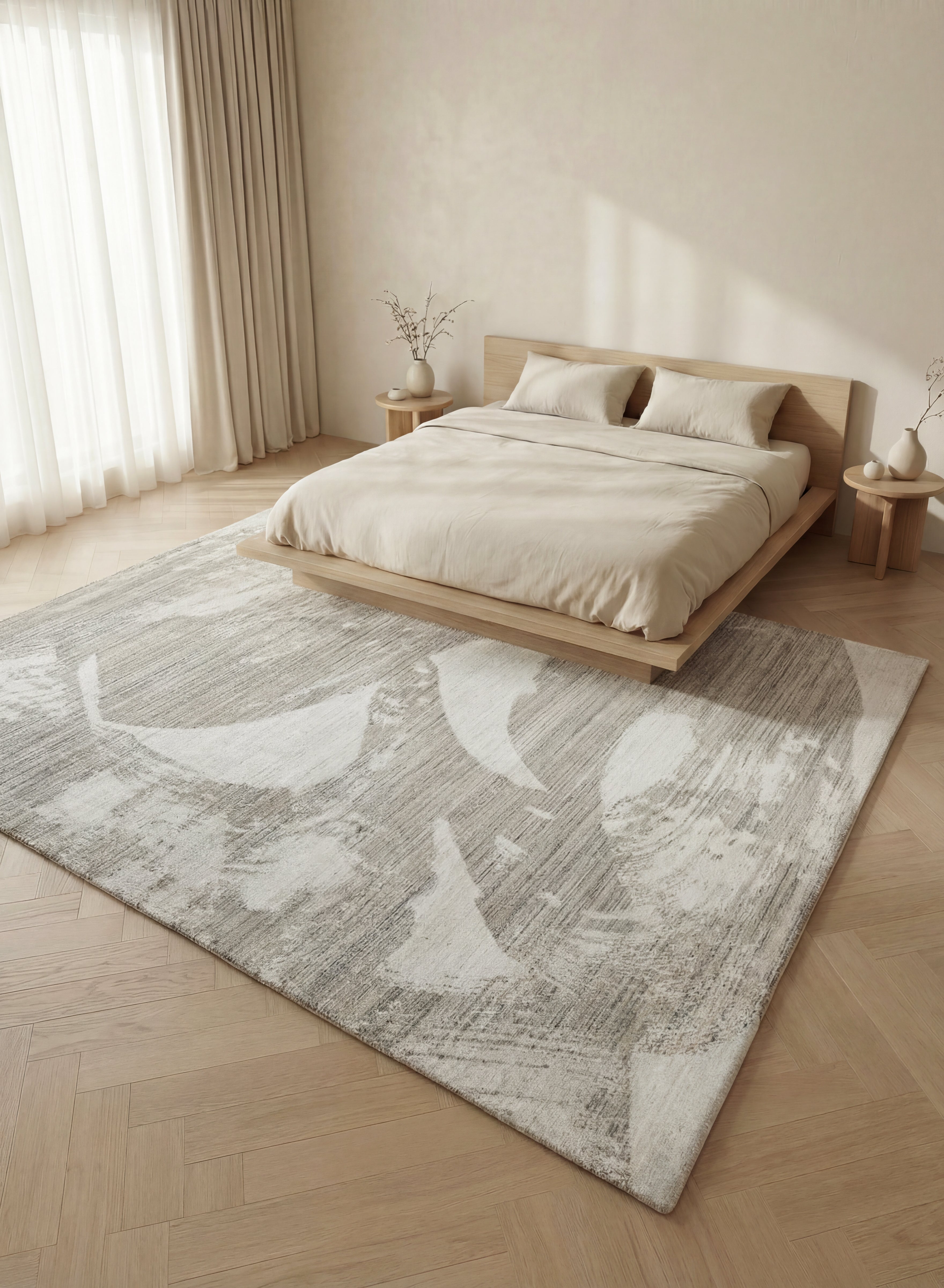 Concept Looms Dune DU155 White Light Blue Rug