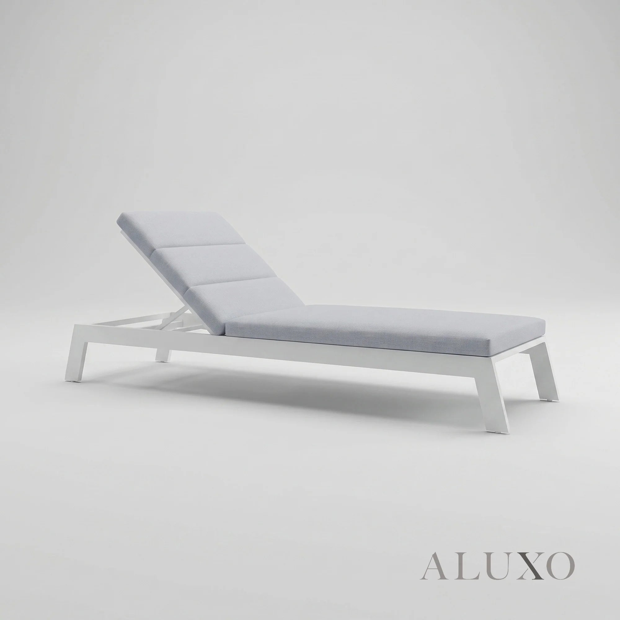 Dasia Outdoor Sun Lounger - White
