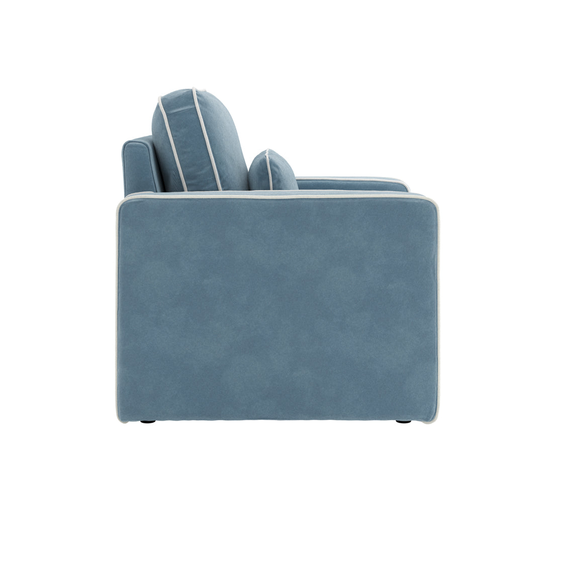 Diego Ice Blue Velvet Armchair