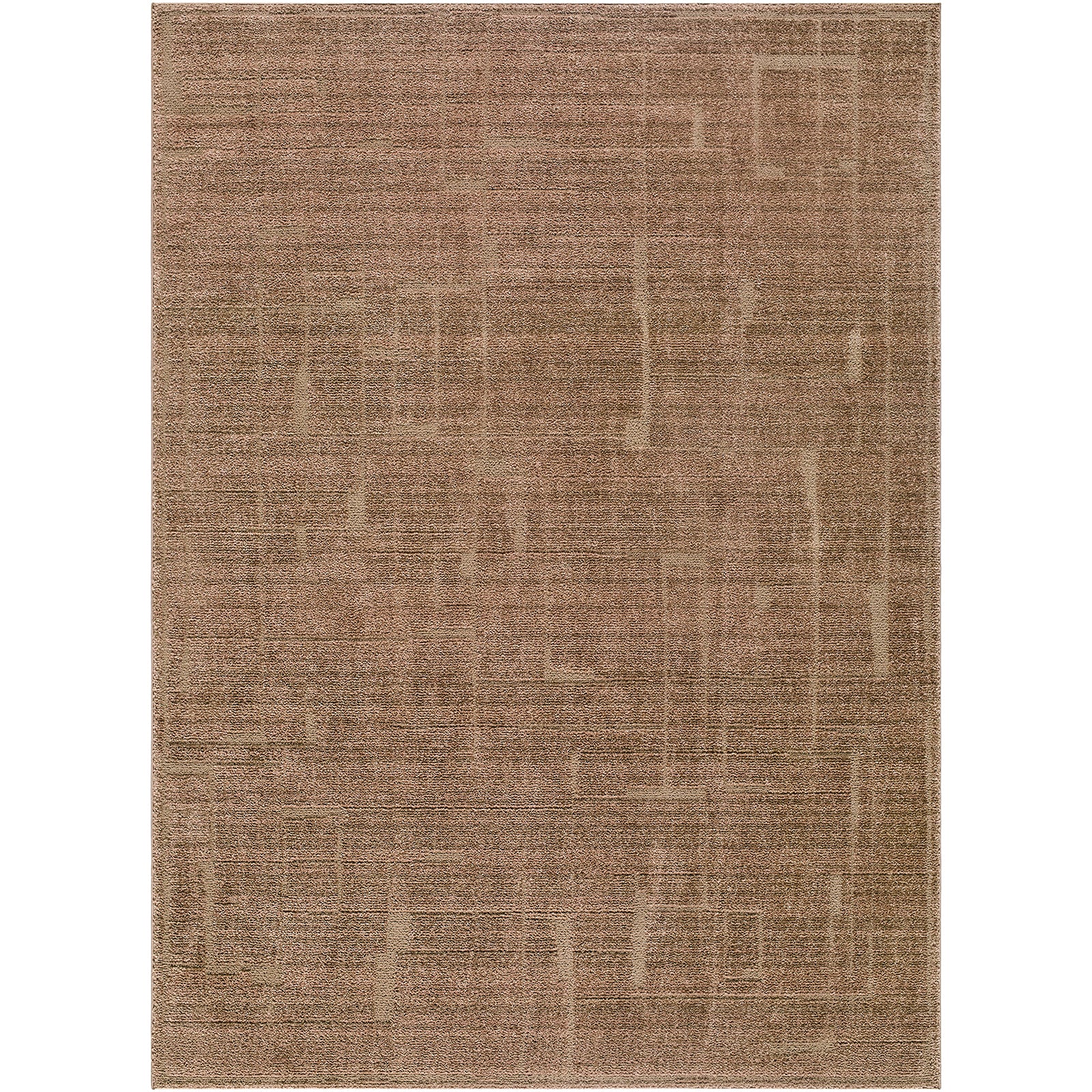 Alba Modern Graphic Brown & Dark Brown Polypropylene & Polyester Rug 200x275cm - product image