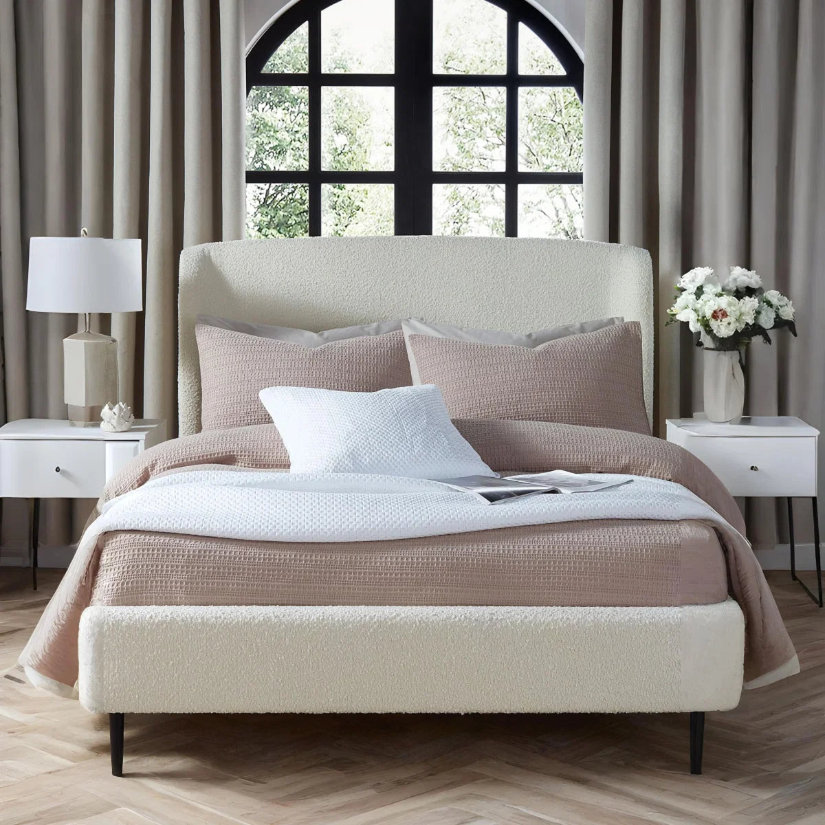 Torrington Ivory Boucle King Bed