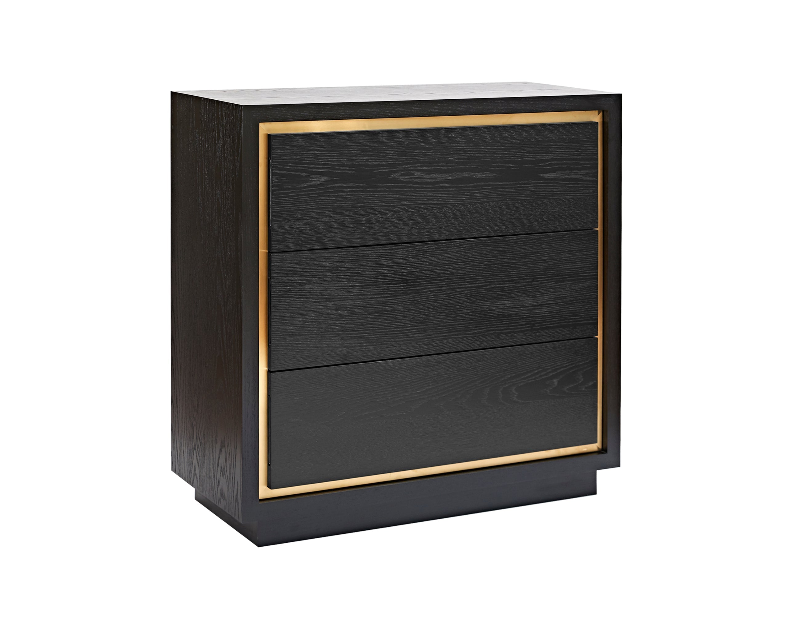 Utopia Chest Of Drawers - Wenge/Brushed Brass