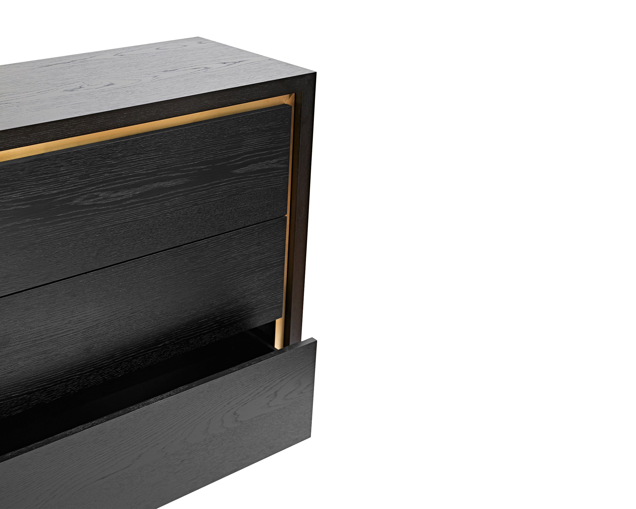 Utopia Chest Of Drawers - Wenge/Brushed Brass