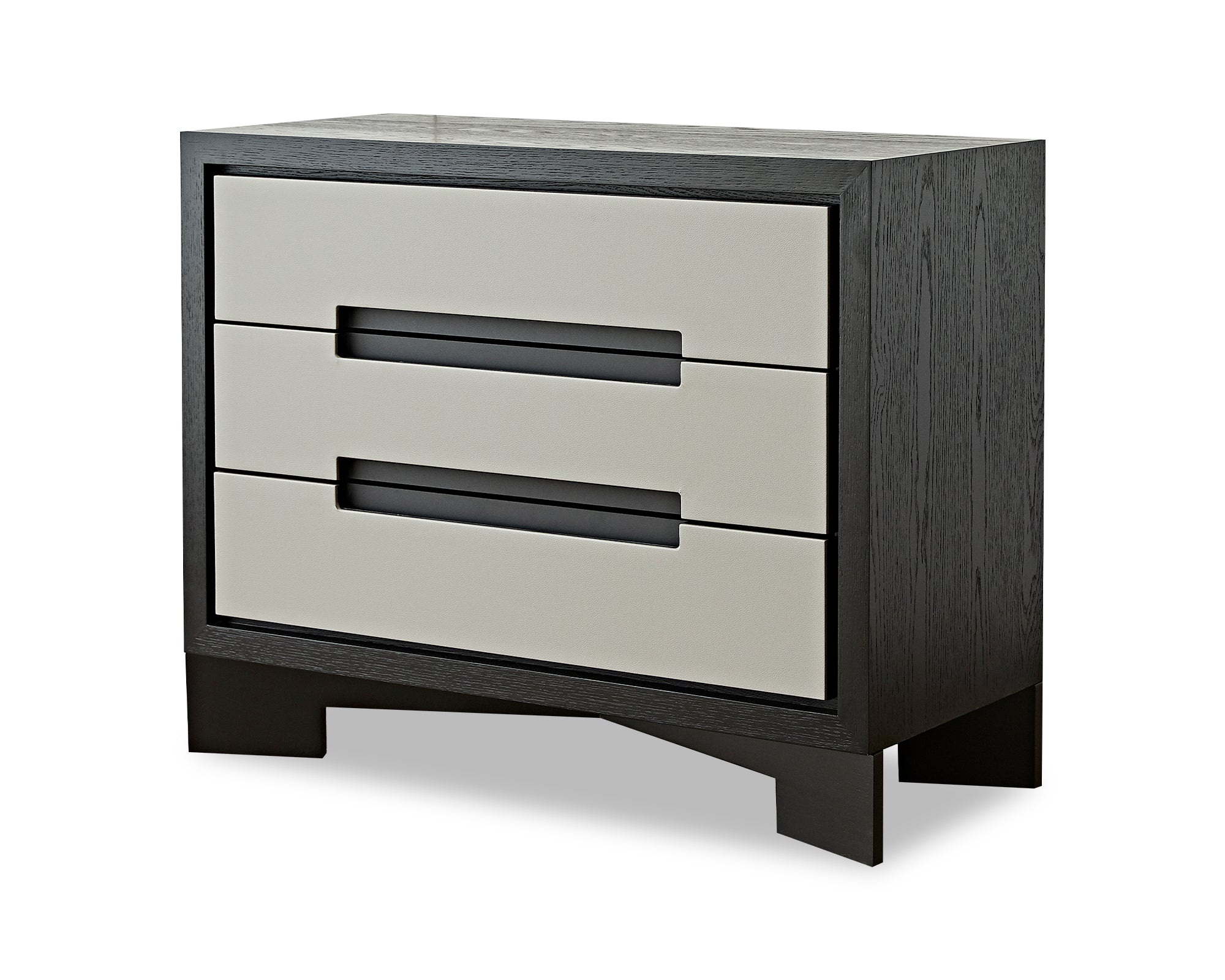 Ardel Chest of Drawers - Grey Leather Look & Wenge Ash