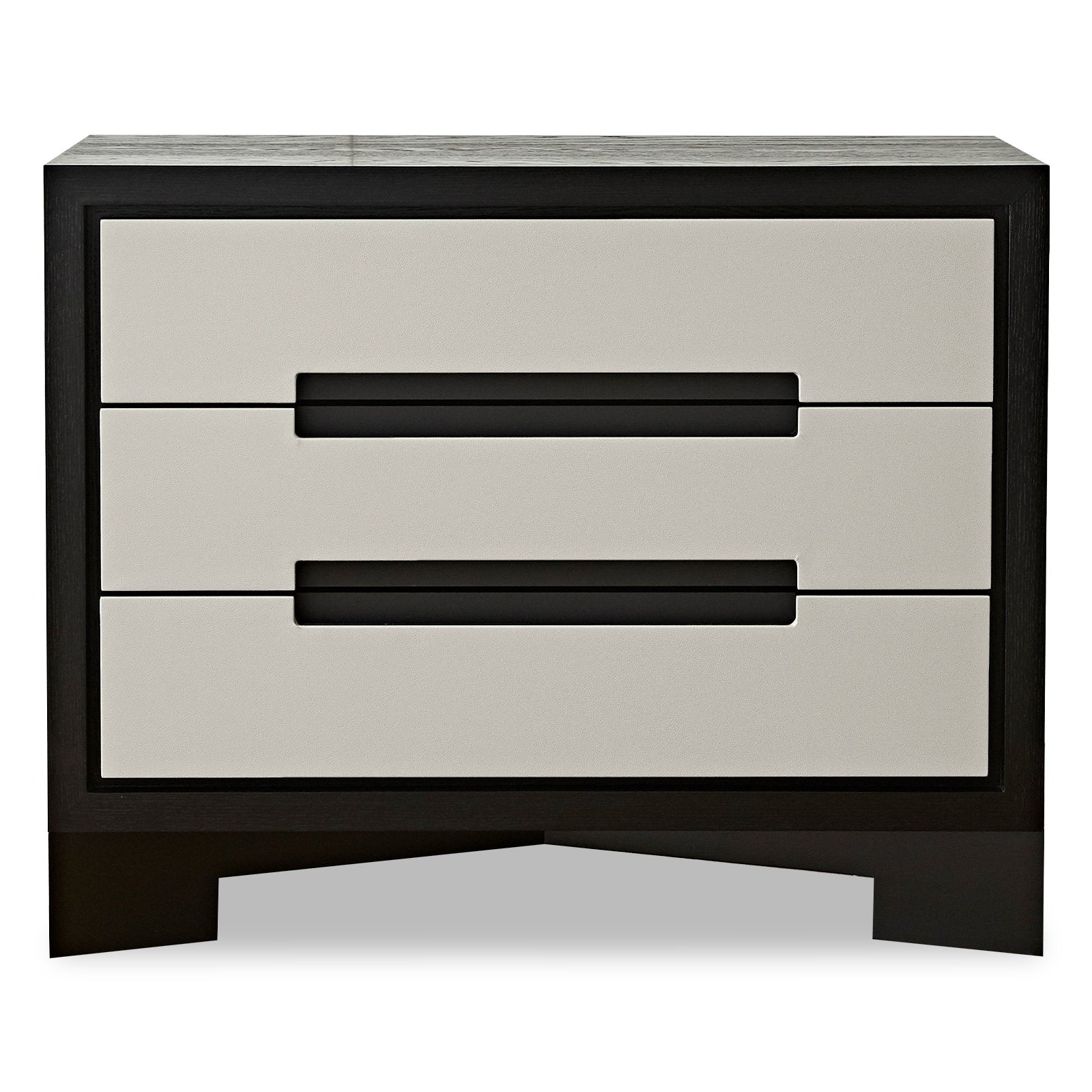 Ardel Grey Leather Look & Wenge Ash Chest of Drawers
